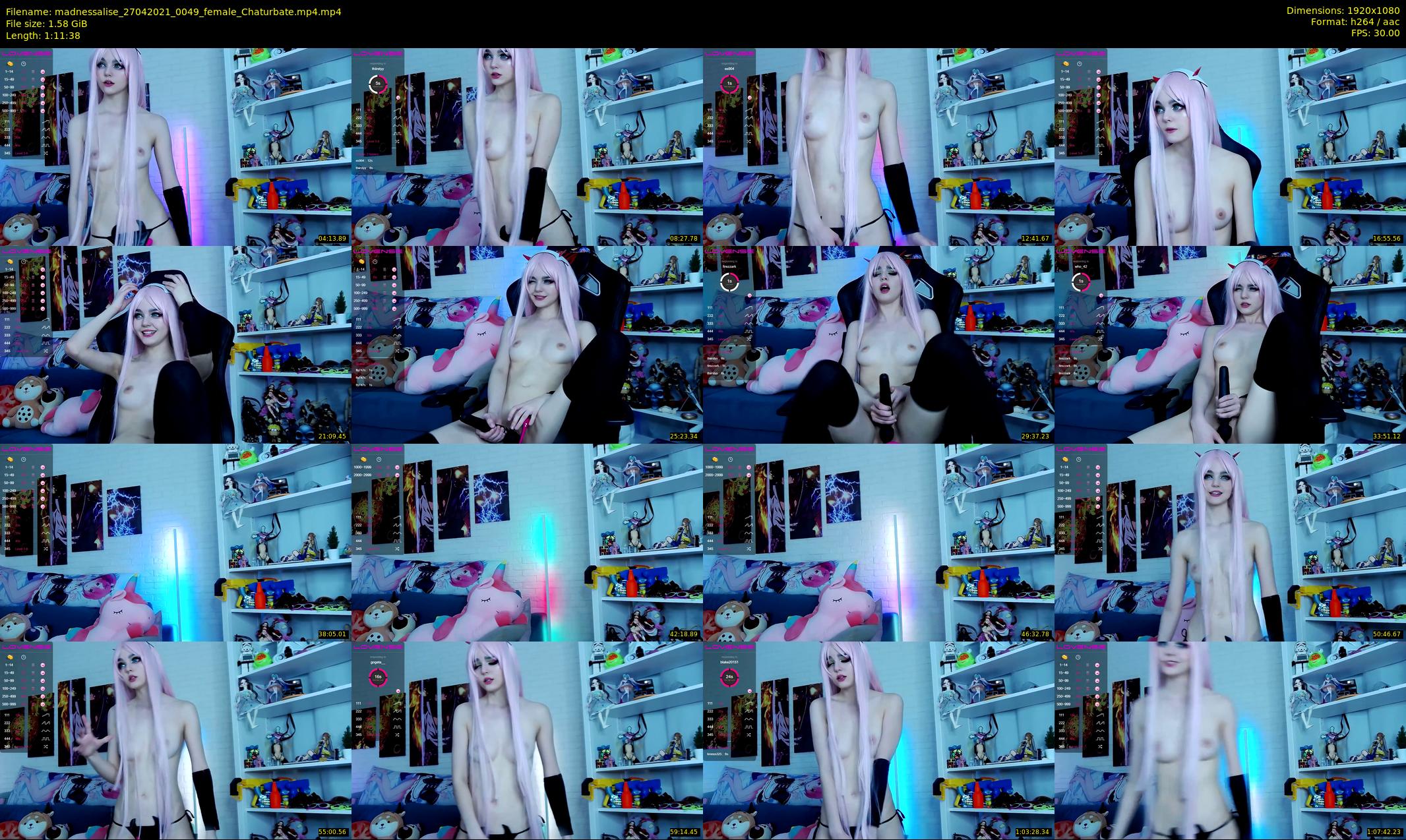 madnessalise — 72 minute Chaturbate female cam show recording, 1080p, Apr 27, 2021