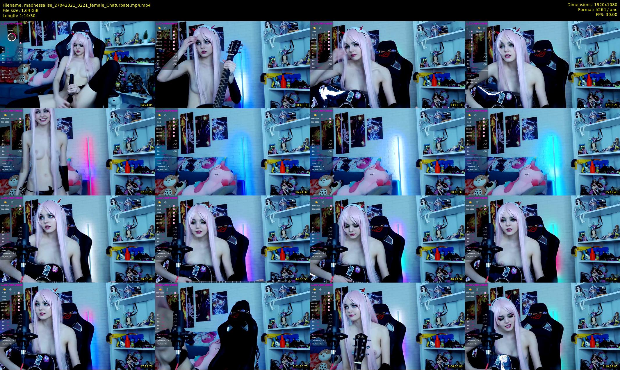 madnessalise — 75 minute Chaturbate female cam show recording, 1080p, Apr 27, 2021