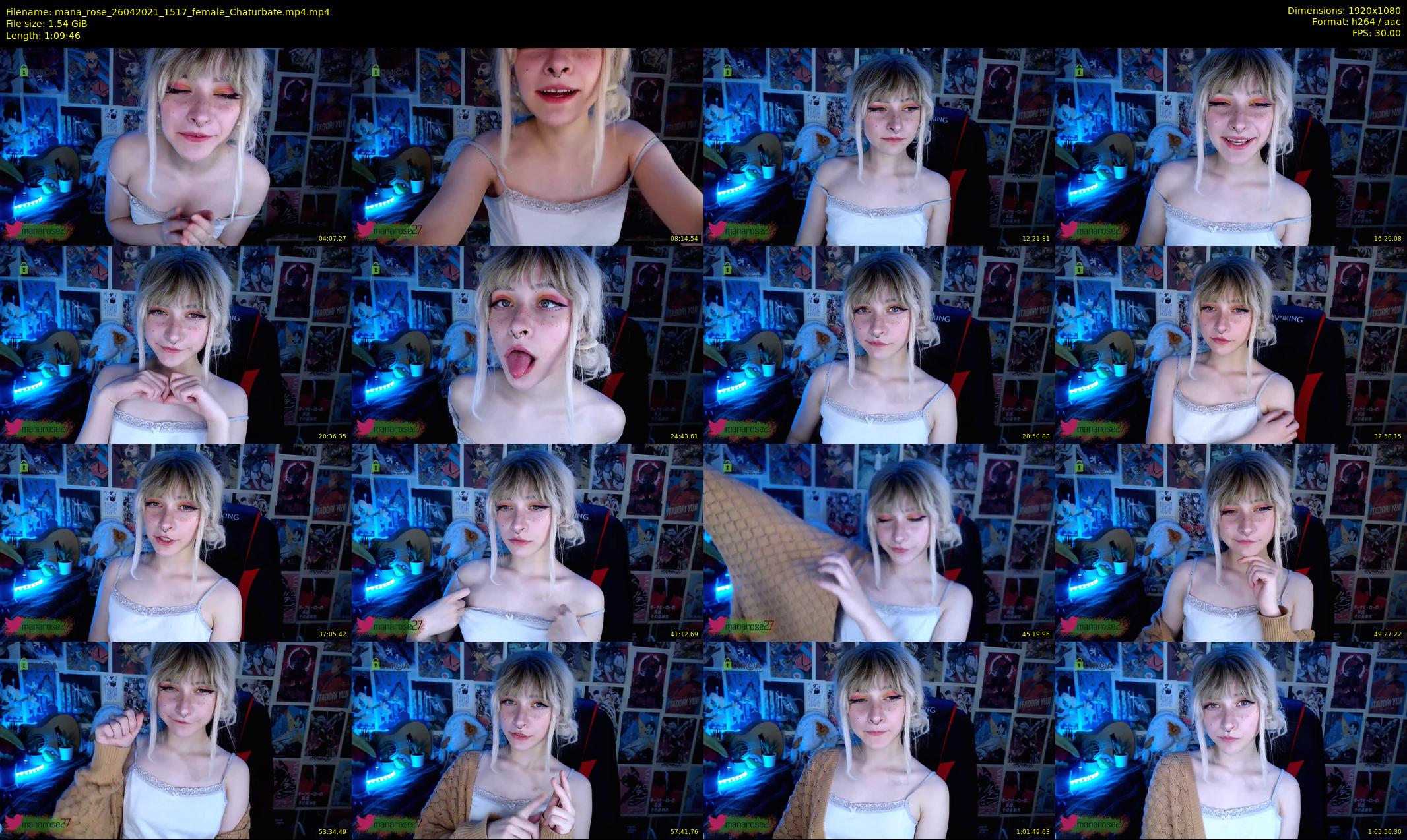 mana_rose — 70 minute Chaturbate female cam show recording, 1080p, Apr 26, 2021