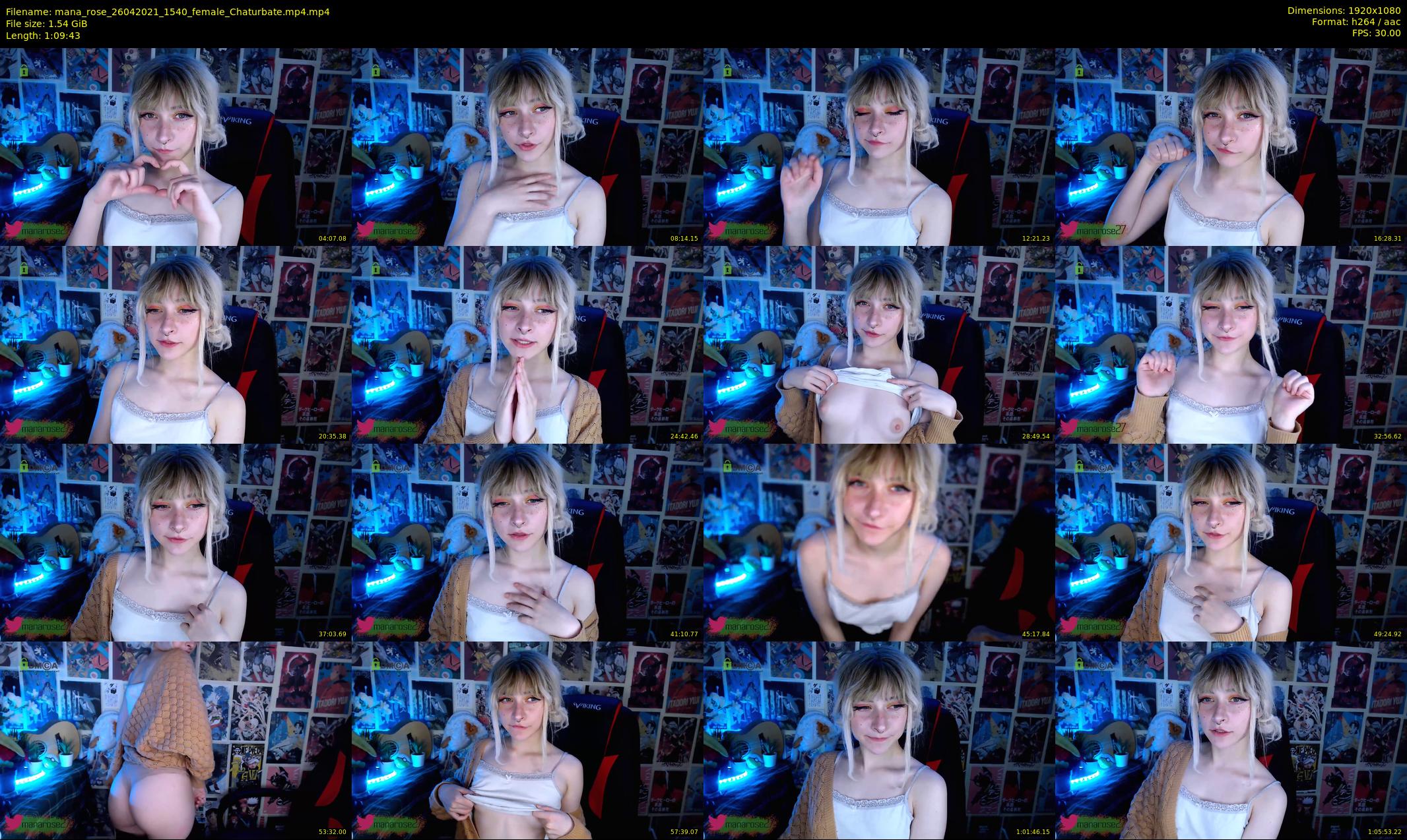 mana_rose — 70 minute Chaturbate female cam show recording, 1080p, Apr 26, 2021
