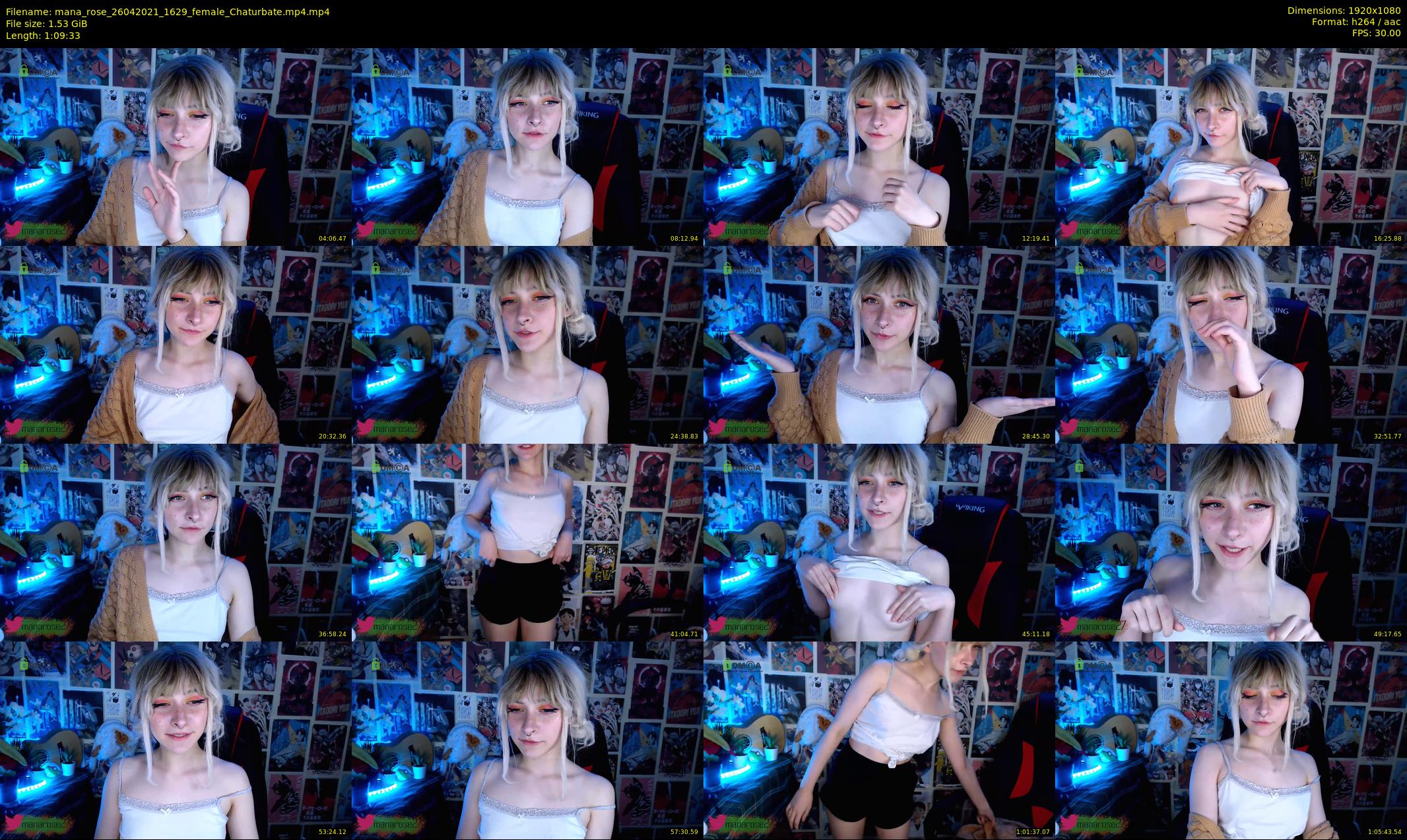 mana_rose — 70 minute Chaturbate female cam show recording, 1080p, Apr 26, 2021