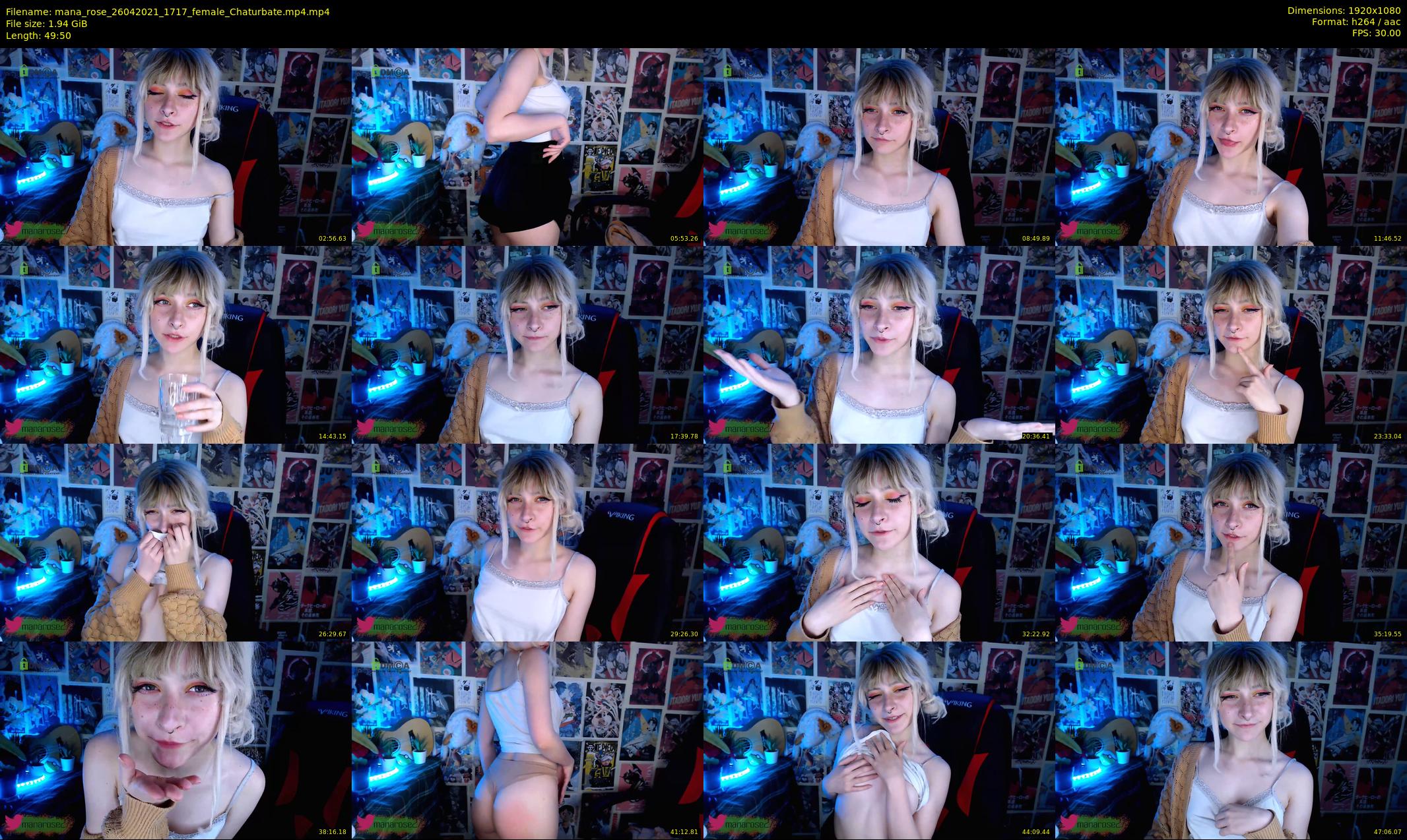 mana_rose — 50 minute Chaturbate female cam show recording, 1080p, Apr 26, 2021