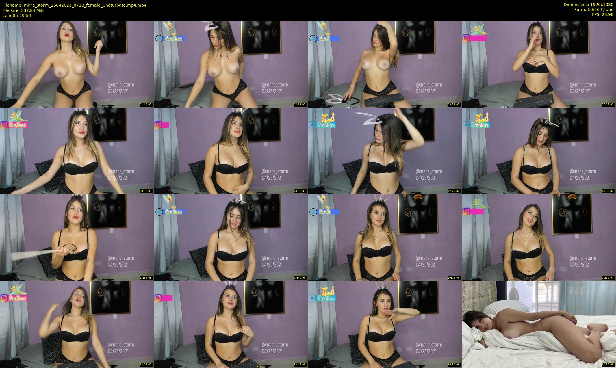 mara_storm — 30 minute Chaturbate female cam show recording, 1080p, Apr 26, 2021