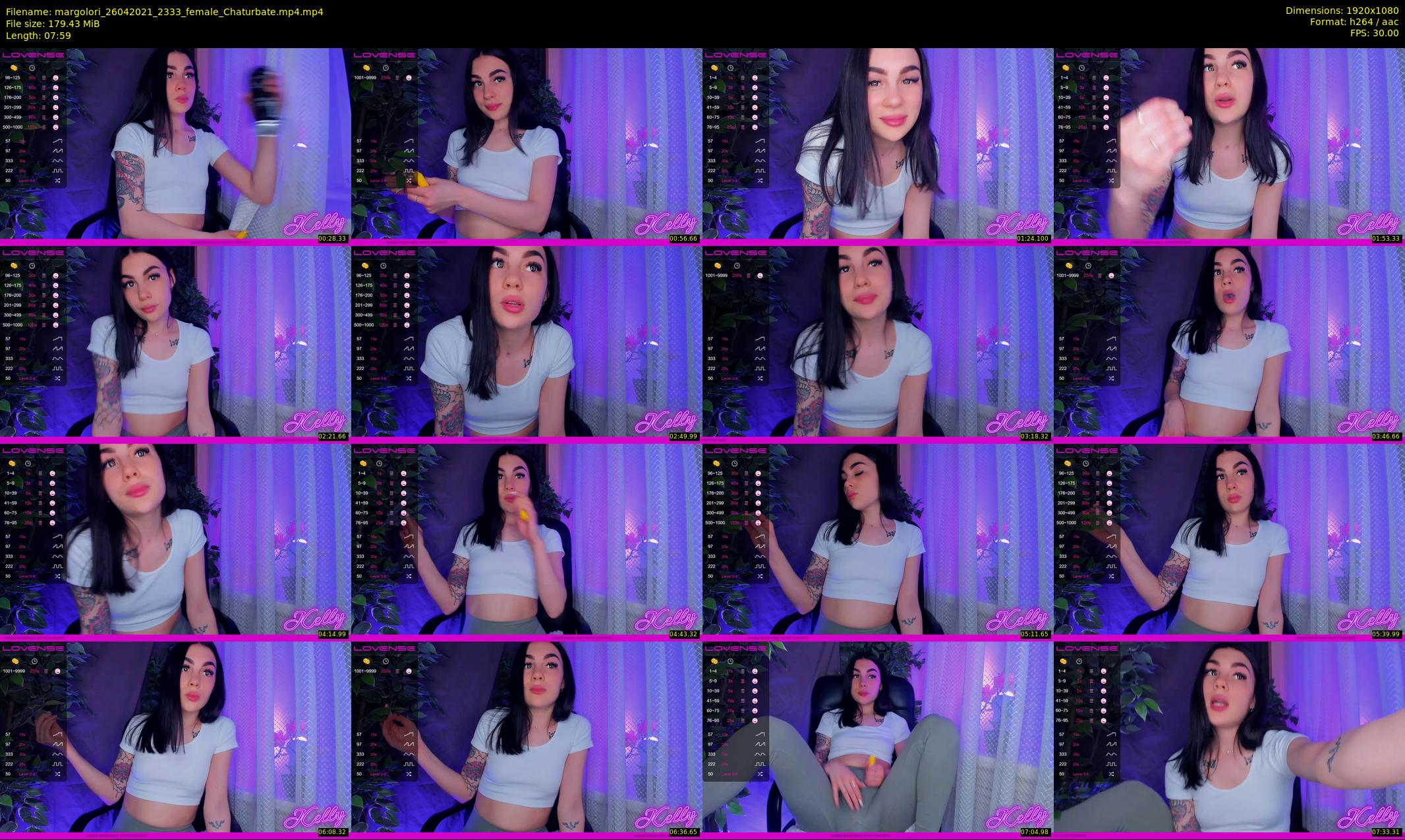 margolori — 8 minute Chaturbate couple cam show recording, 1080p, Apr 26, 2021