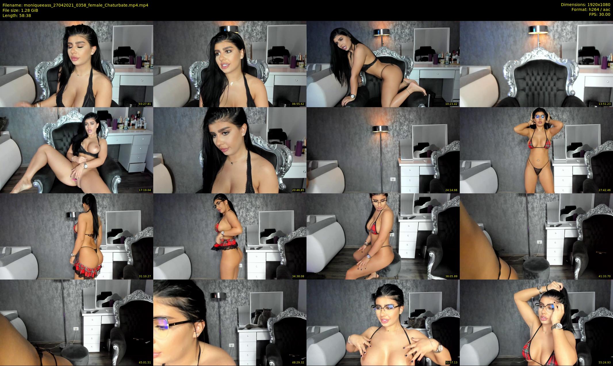 moniqueeass — 59 minute Chaturbate female cam show recording, 1080p, Apr 27, 2021
