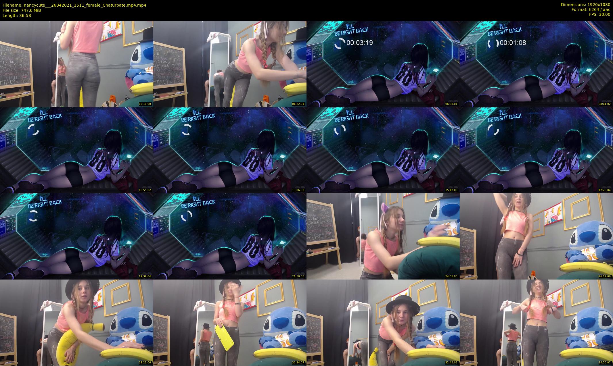 nancycute__ — 37 minute Chaturbate female cam show recording, 1080p, Apr 26, 2021