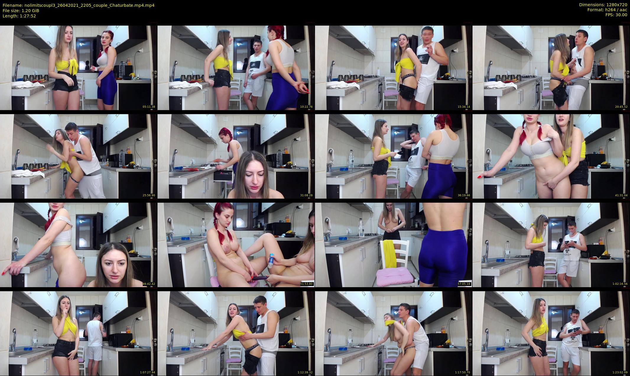 nolimitscoupl3 — 88 minute Chaturbate couple cam show recording, 720p, Apr 26, 2021