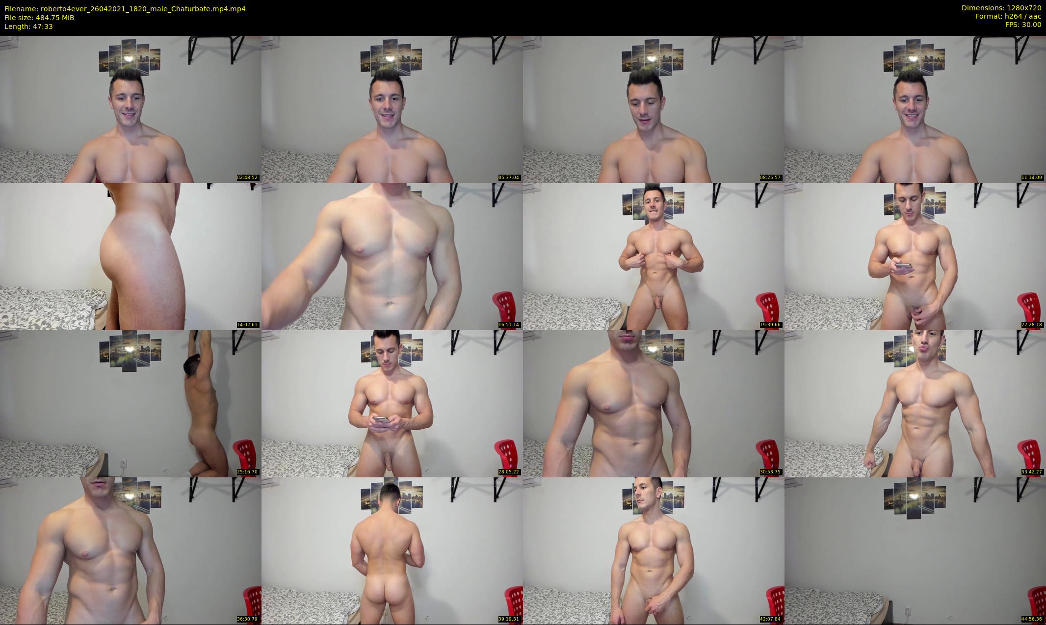 roberto4ever — 48 minute Chaturbate male cam show recording, 720p, Apr 26, 2021