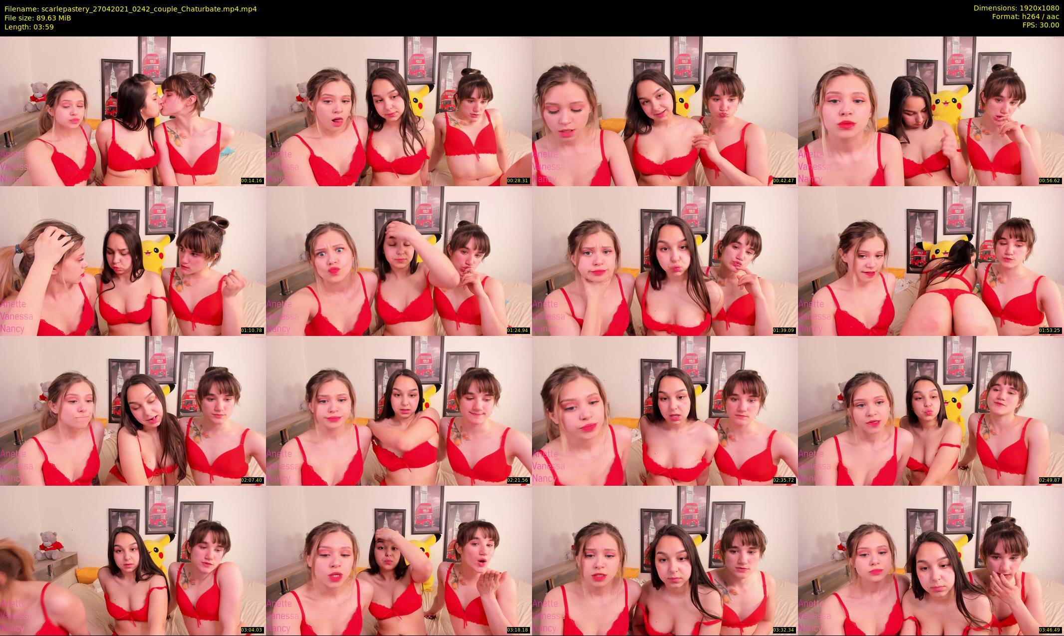 scarlepastery — 4 minute Chaturbate couple cam show recording, 1080p, Apr 27, 2021