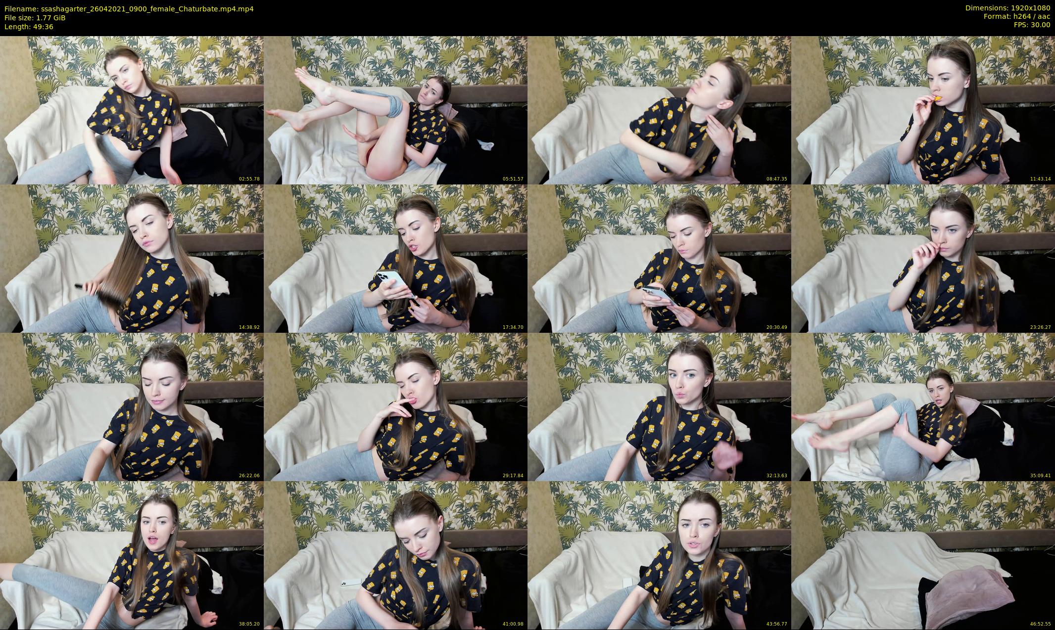 ssashagarter — 50 minute Chaturbate female cam show recording, 1080p, Apr 26, 2021