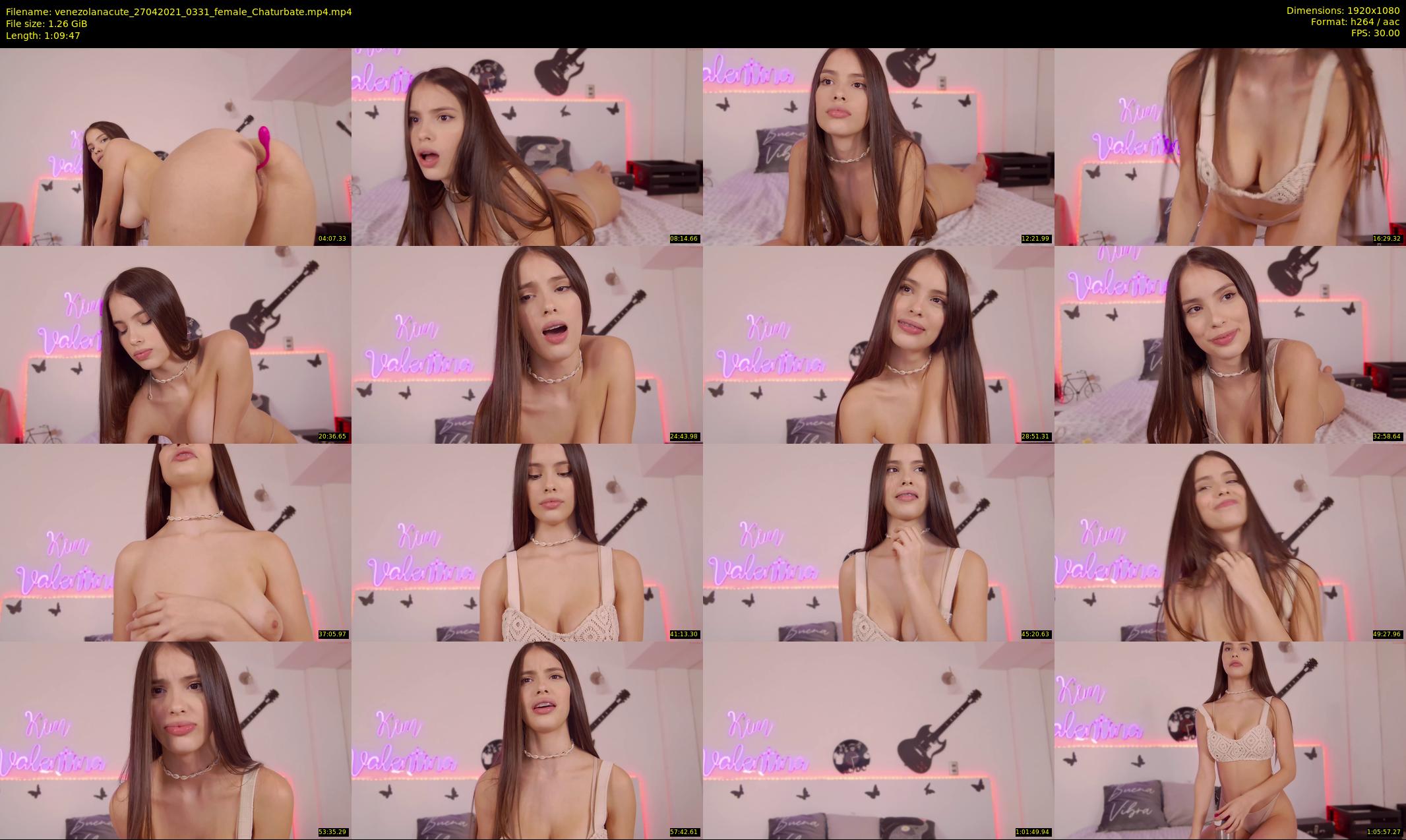 venezolanacute — 70 minute Chaturbate female cam show recording, 1080p, Apr 27, 2021