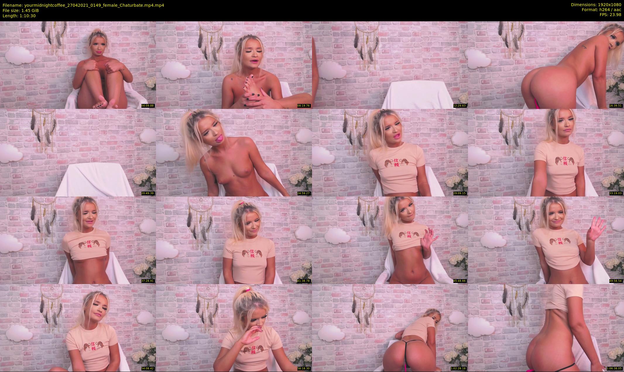 yourmidnightcoffee — 71 minute Chaturbate female cam show recording, 1080p, Apr 27, 2021