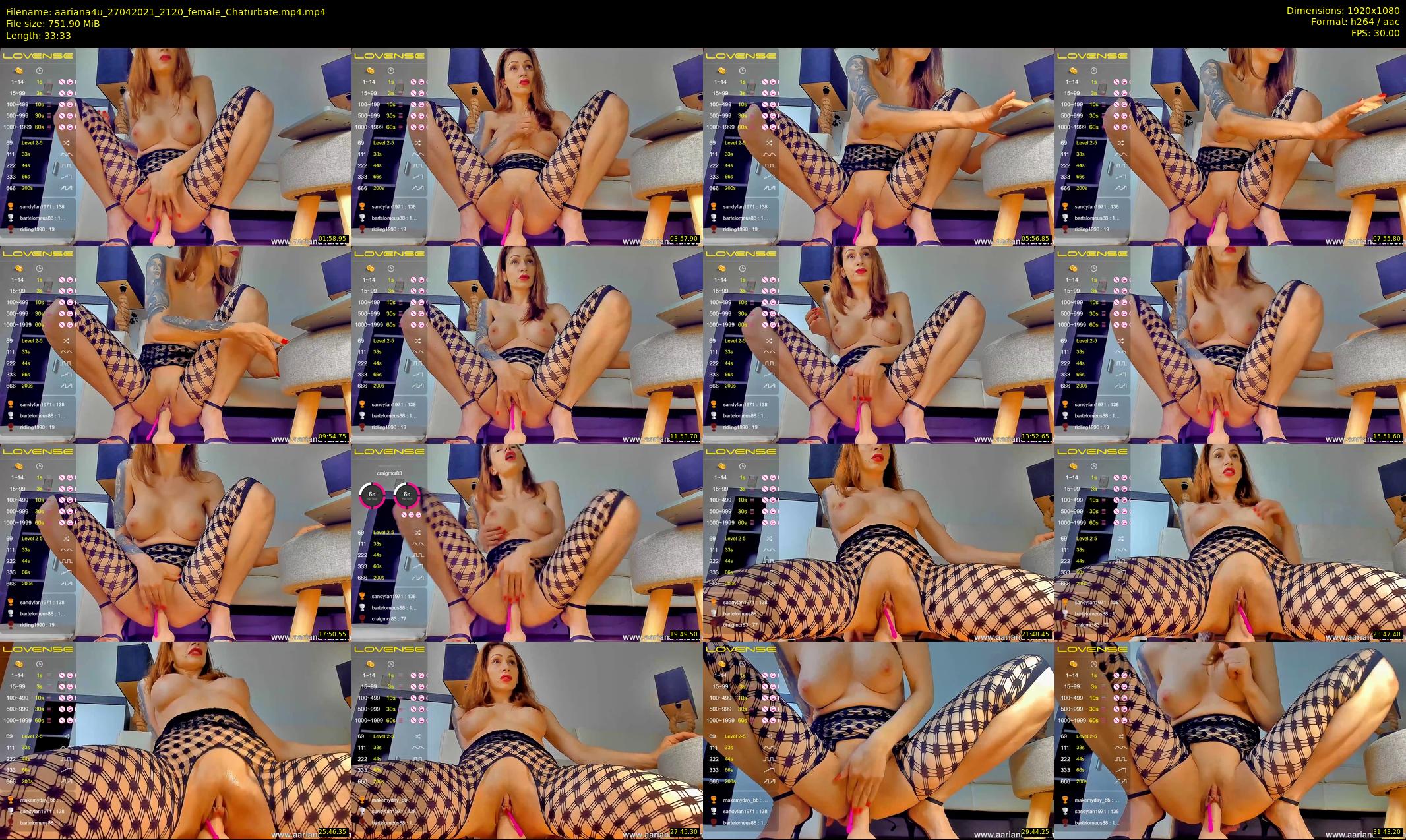 aariana4u — 34 minute Chaturbate female cam show recording, 1080p, Apr 27, 2021
