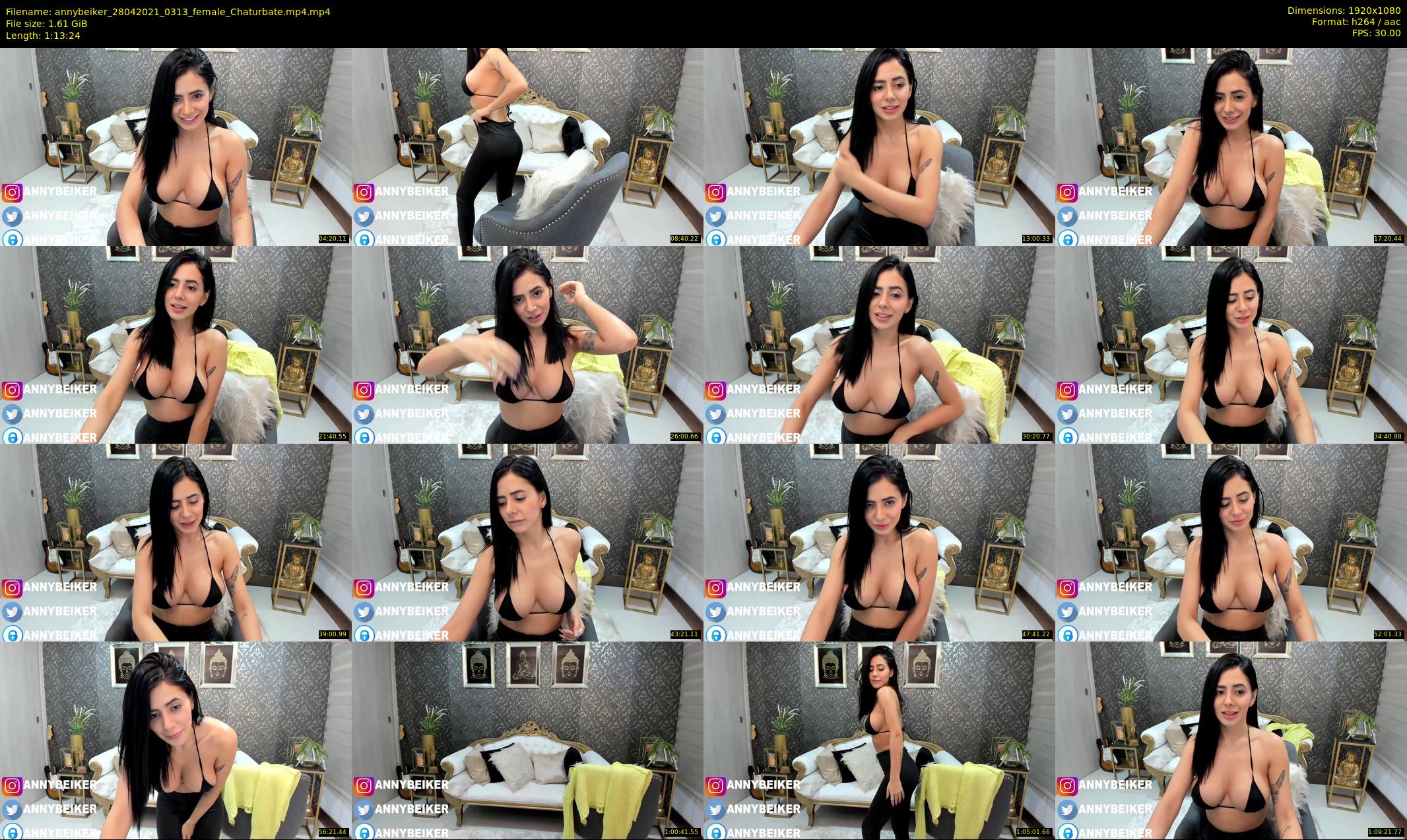 annybeiker — 74 minute Chaturbate female cam show recording, 1080p, Apr 28, 2021