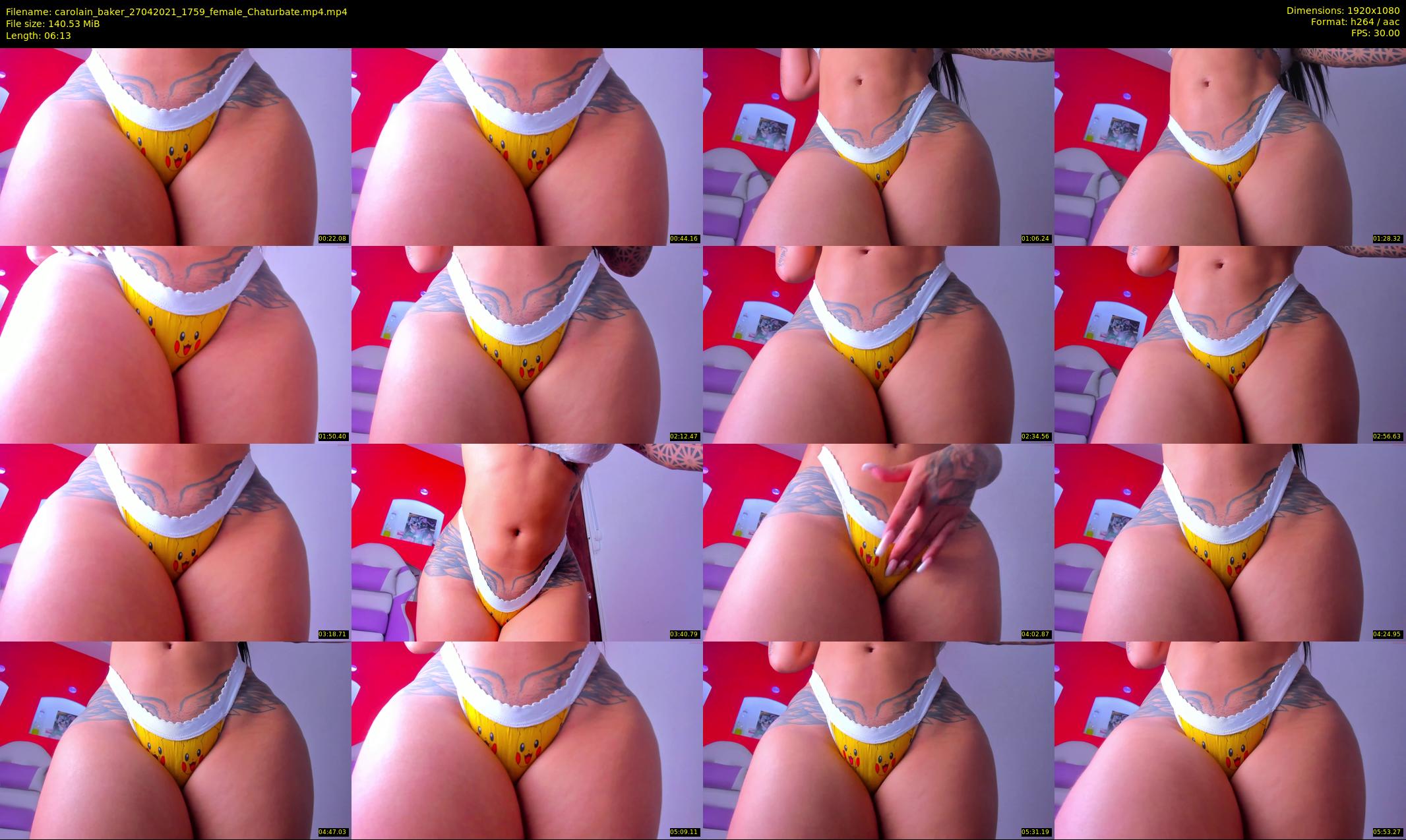 carolain_baker — 7 minute Chaturbate female cam show recording, 1080p, Apr 27, 2021