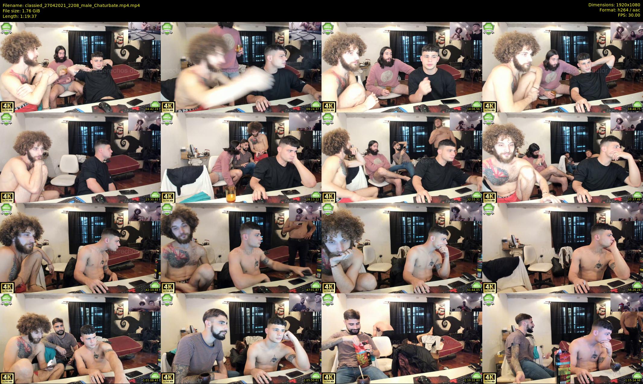 classied — 80 minute Chaturbate male cam show recording, 1080p, Apr 27, 2021