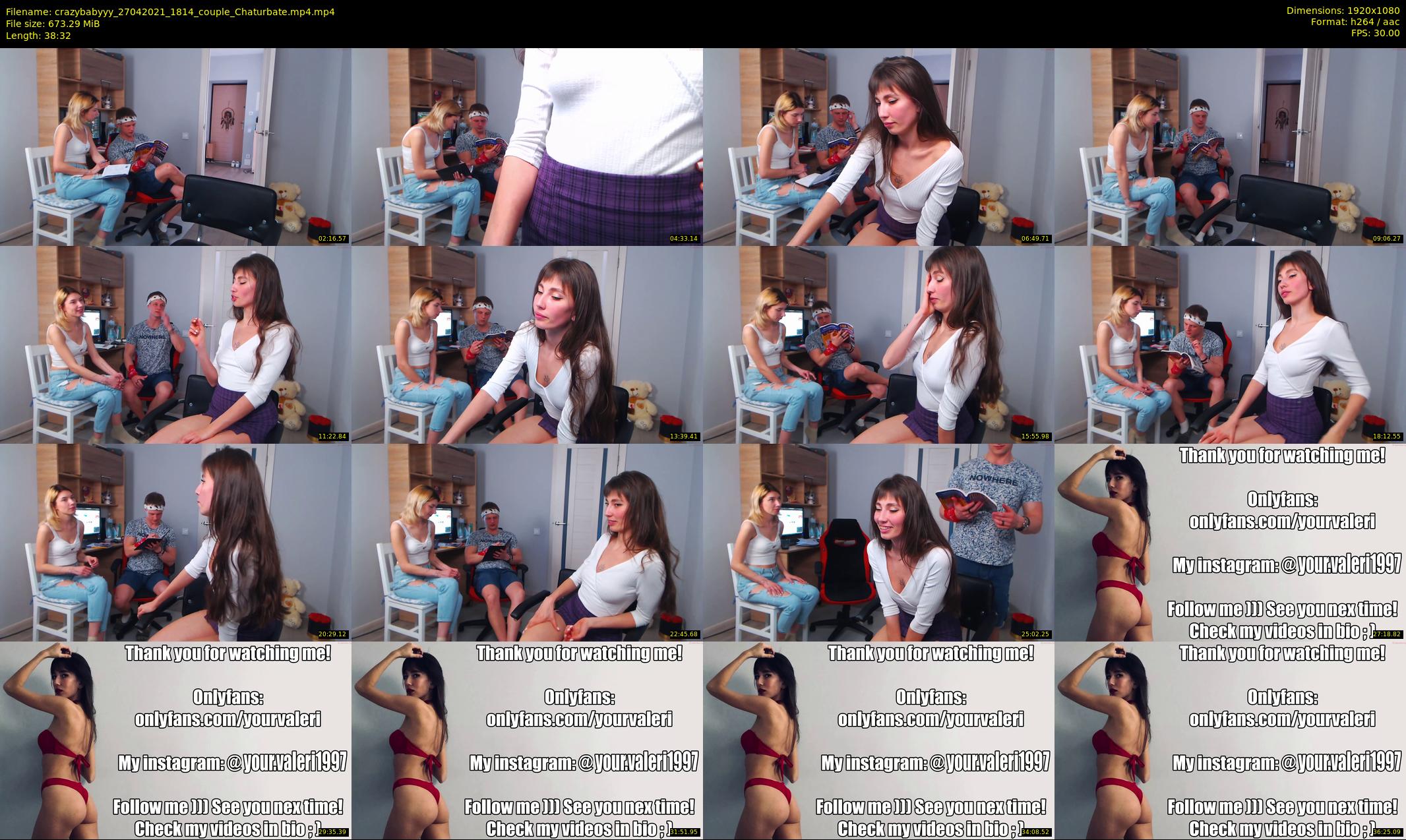 crazybabyyy — 39 minute Chaturbate couple cam show recording, 1080p, Apr 27, 2021