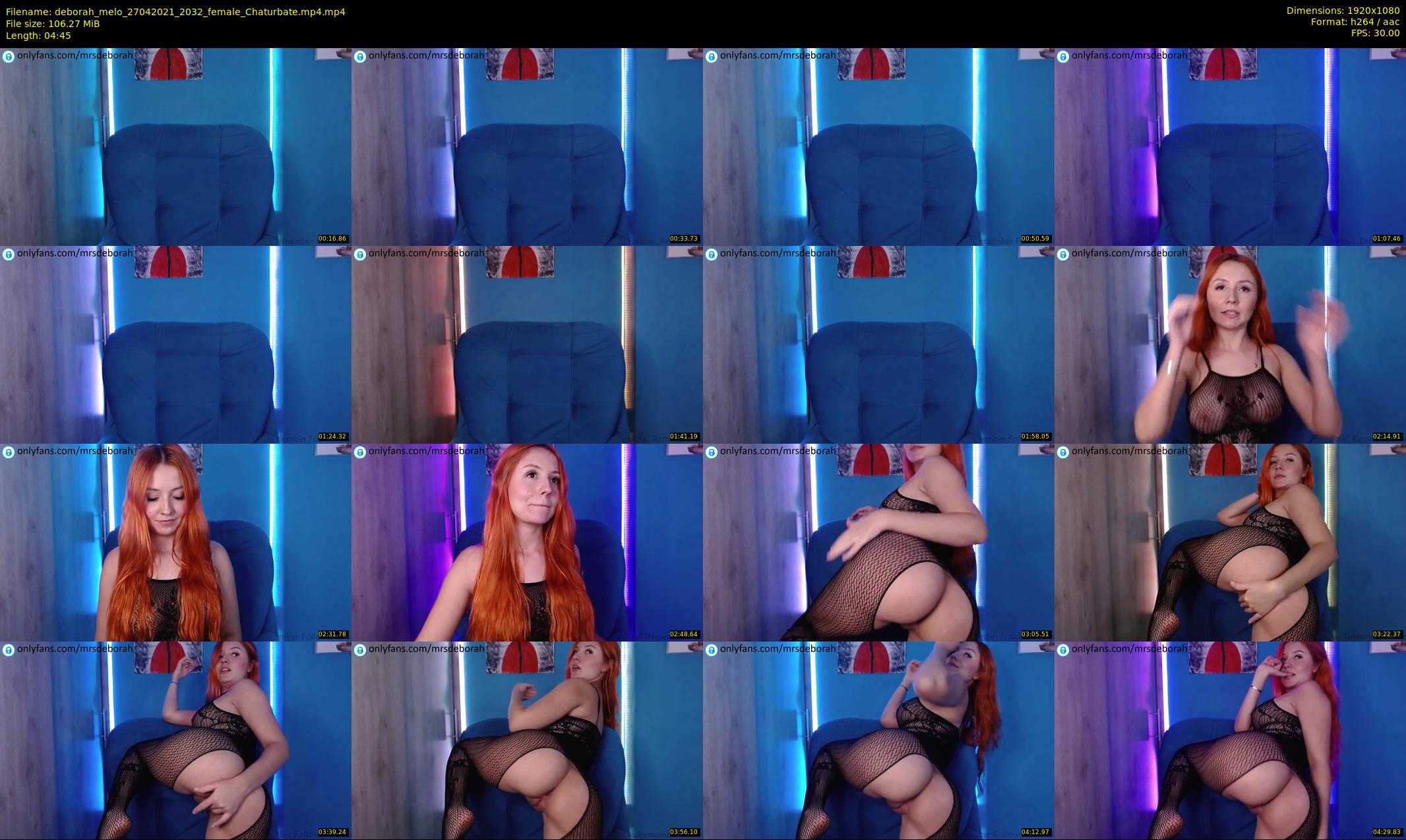 deborah_melo — 5 minute Chaturbate female cam show recording, 1080p, Apr 27, 2021