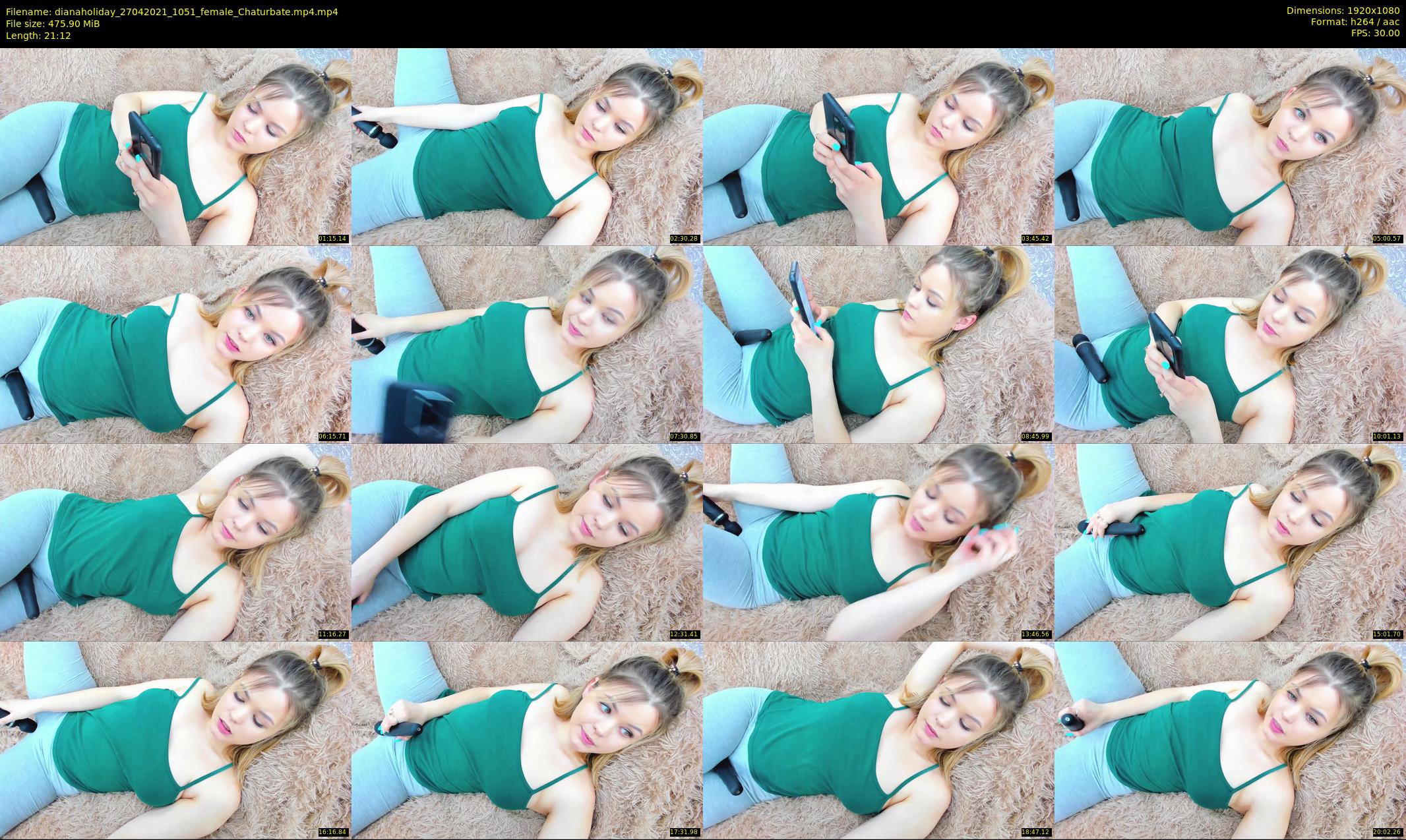 dianaholiday — 22 minute Chaturbate female cam show recording, 1080p, Apr 27, 2021