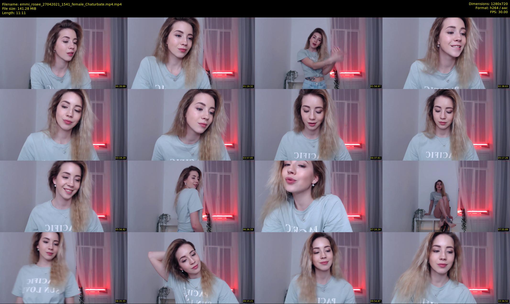 emmi_rosee — 12 minute Chaturbate female cam show recording, 720p, Apr 27, 2021
