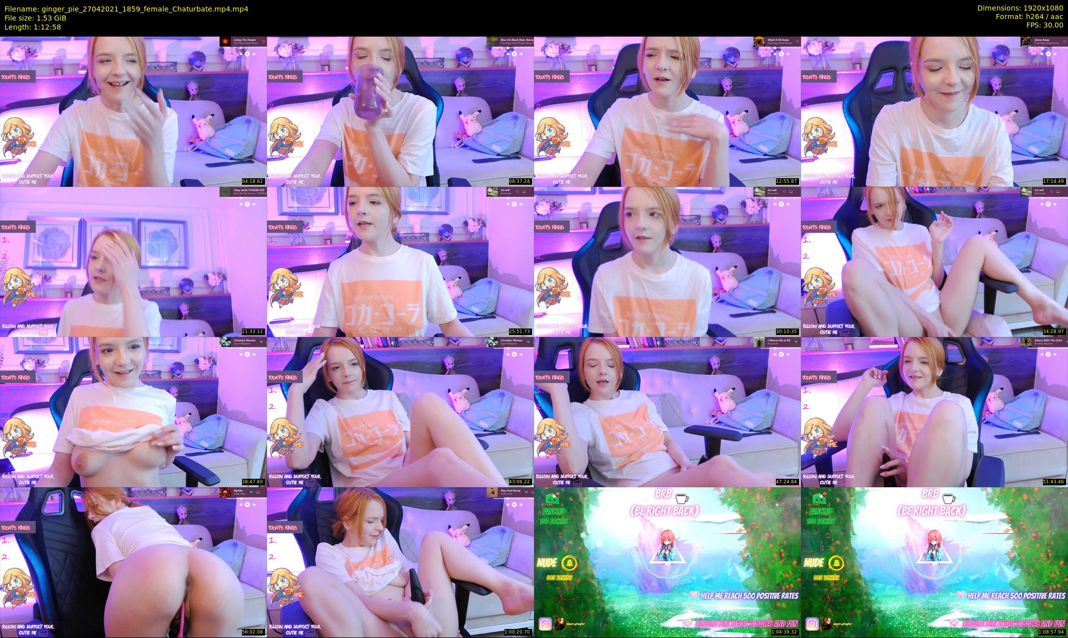 ginger_pie — 73 minute Chaturbate female cam show recording, 1080p, Apr 27, 2021