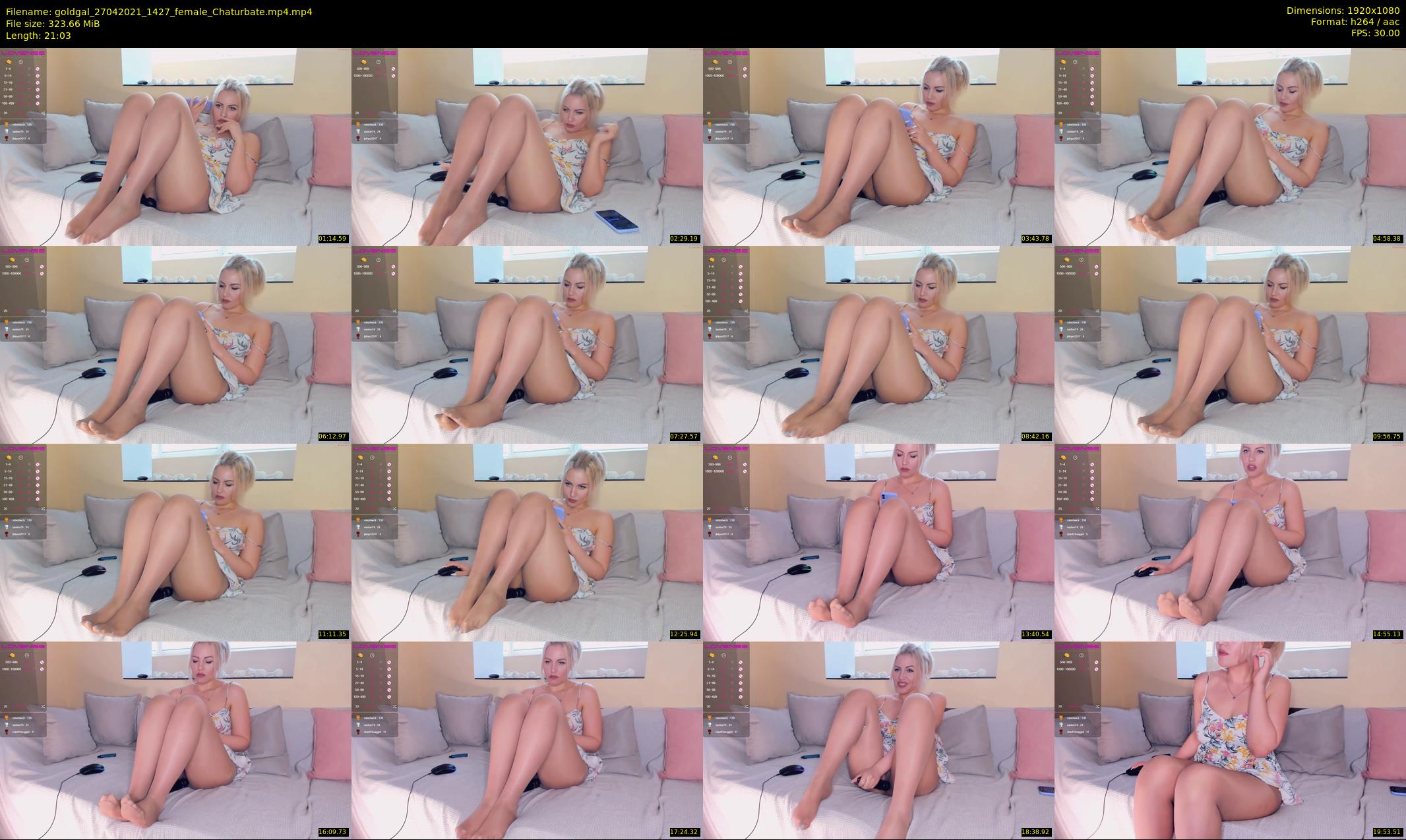 goldgal — 22 minute Chaturbate female cam show recording, 1080p, Apr 27, 2021