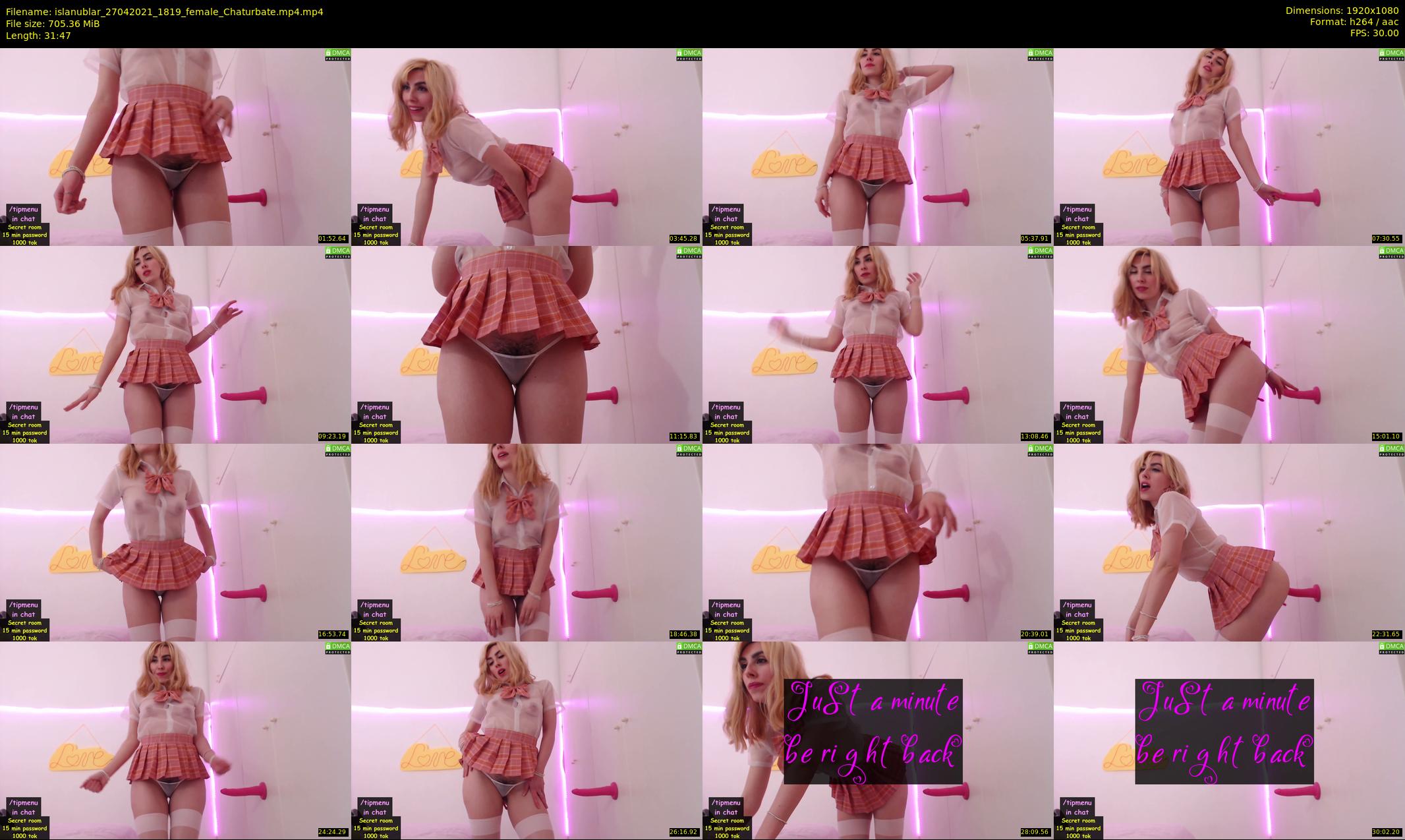 islanublar — 32 minute Chaturbate female cam show recording, 1080p, Apr 27, 2021