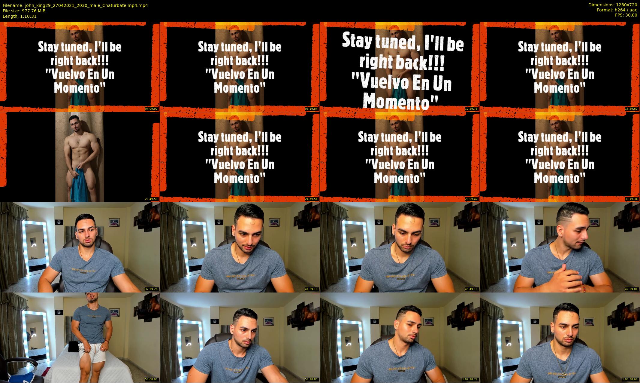 john_king29 — 71 minute Chaturbate male cam show recording, 720p, Apr 27, 2021
