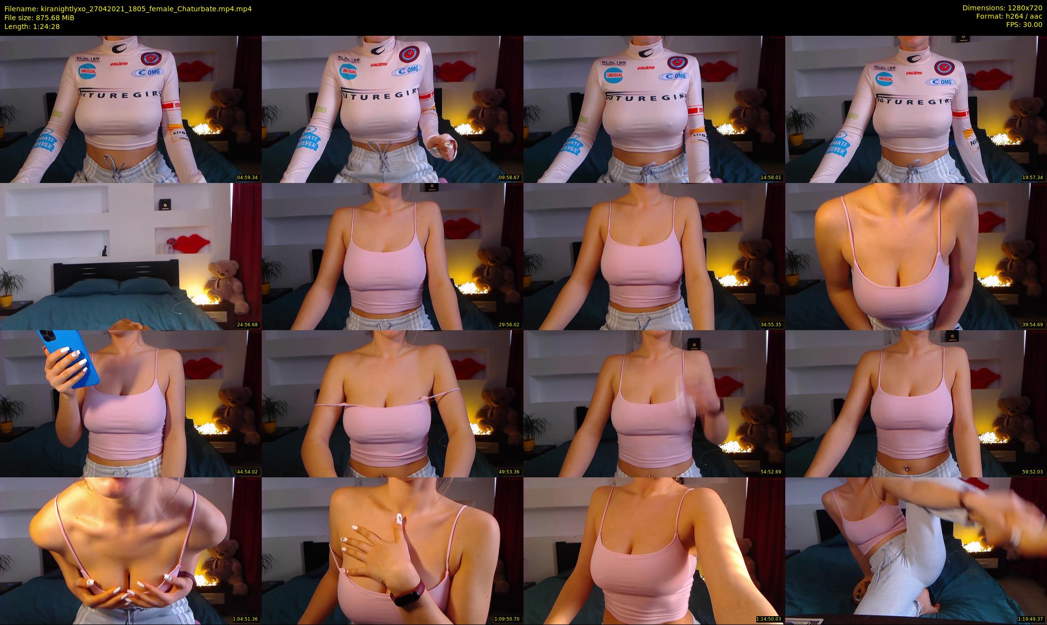 kiranightlyxo — 85 minute Chaturbate female cam show recording, 720p, Apr 27, 2021
