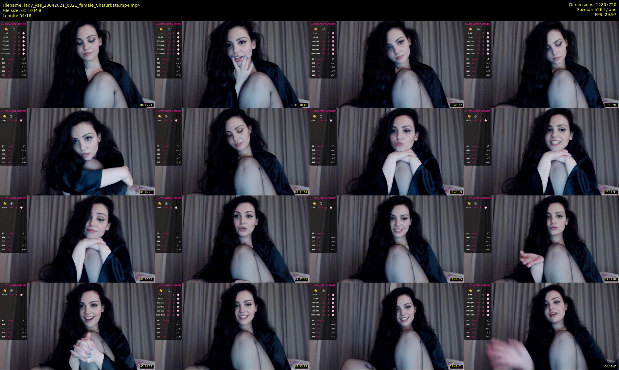 lady_yas — 5 minute Chaturbate female cam show recording, 720p, Apr 28, 2021