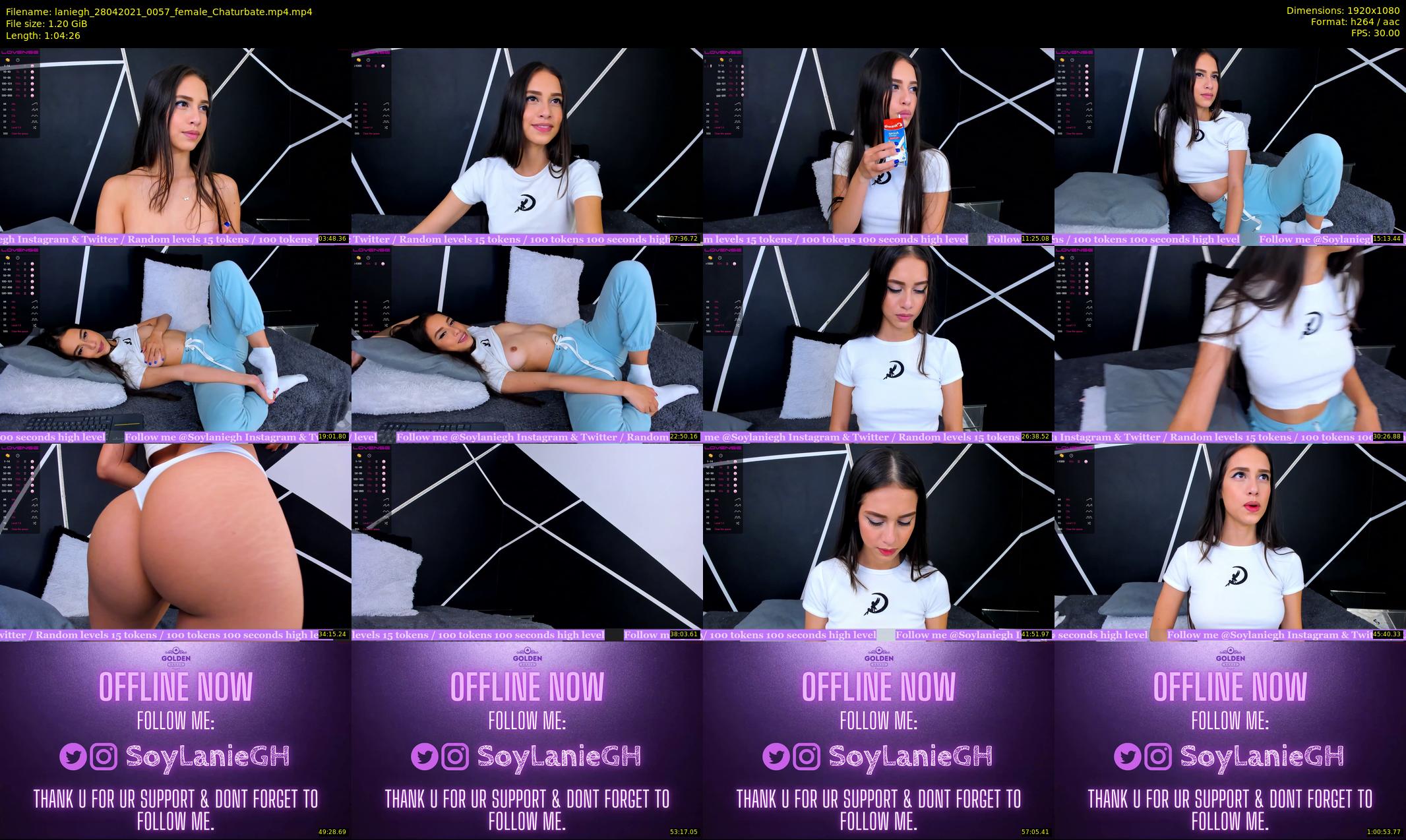 laniegh — 65 minute Chaturbate female cam show recording, 1080p, Apr 28, 2021