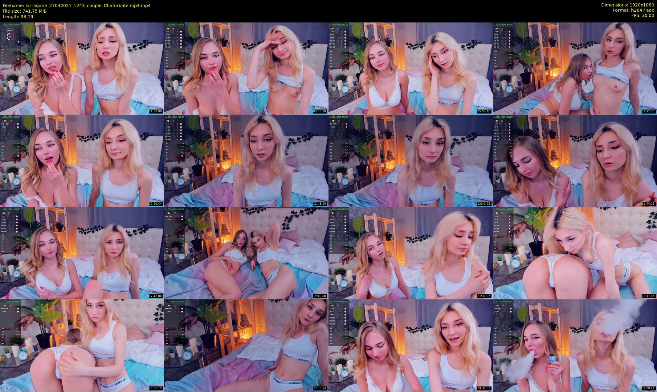 larragane — 34 minute Chaturbate couple cam show recording, 1080p, Apr 27, 2021