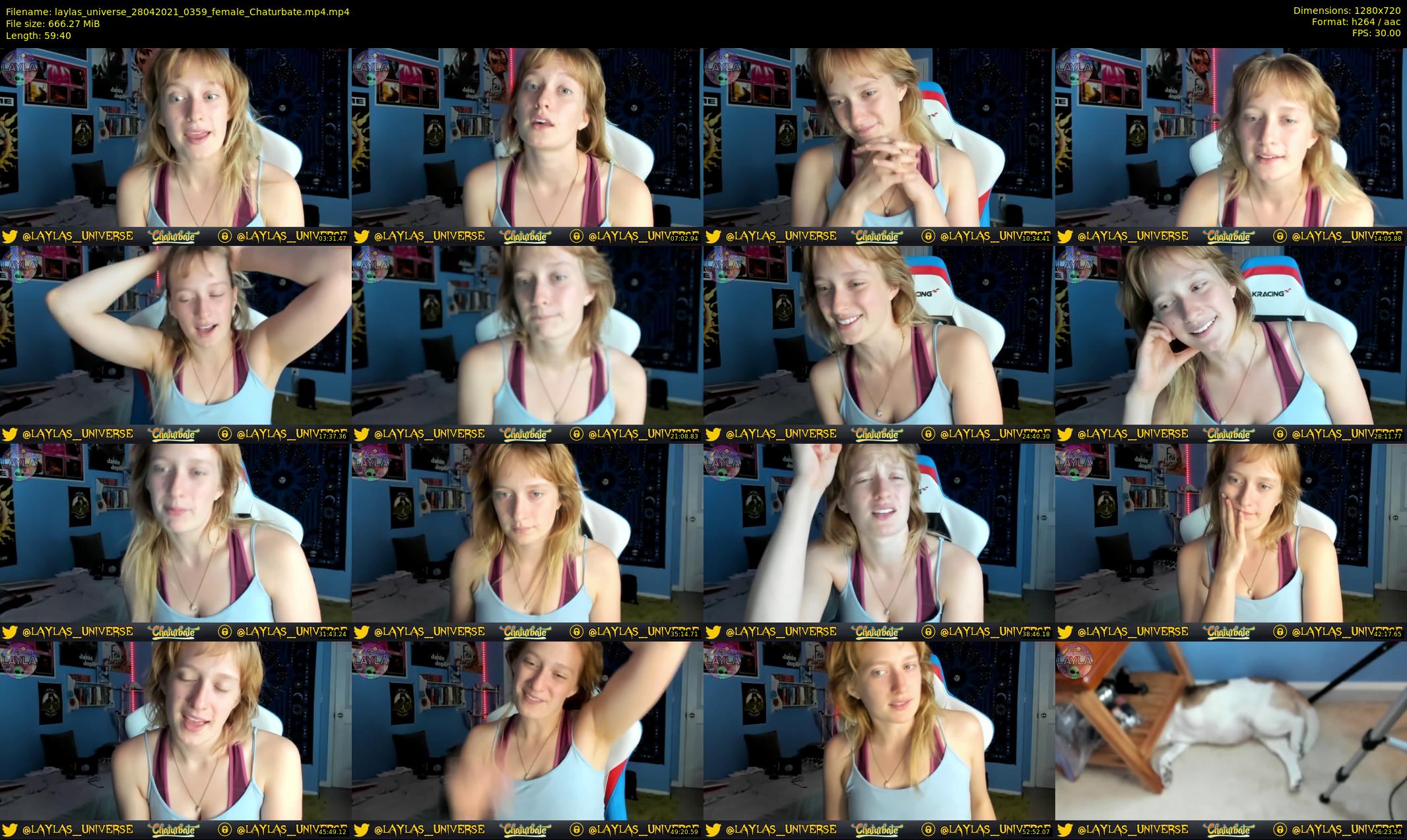 laylas_universe — 60 minute Chaturbate female cam show recording, 720p, Apr 28, 2021