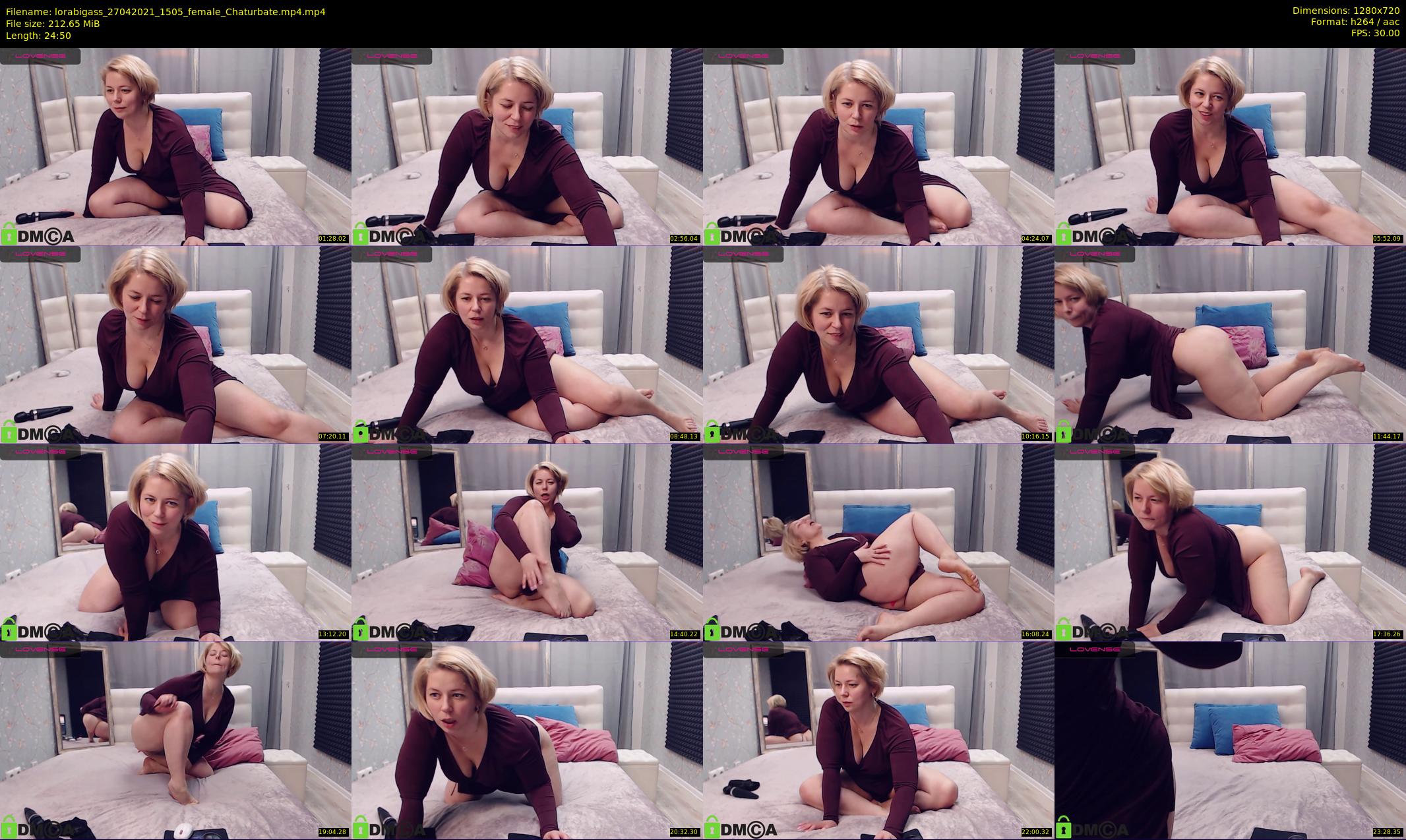 lorabigass — 25 minute Chaturbate female cam show recording, 720p, Apr 27, 2021