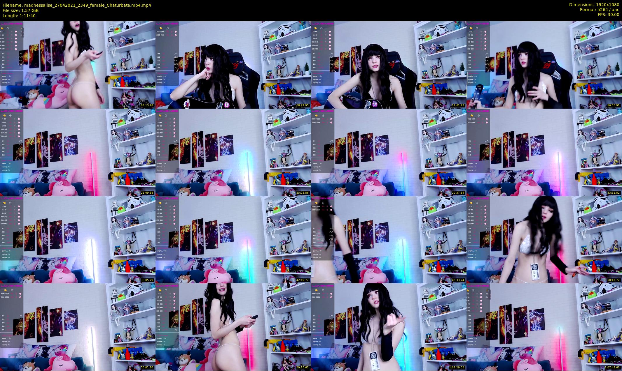 madnessalise — 72 minute Chaturbate female cam show recording, 1080p, Apr 27, 2021