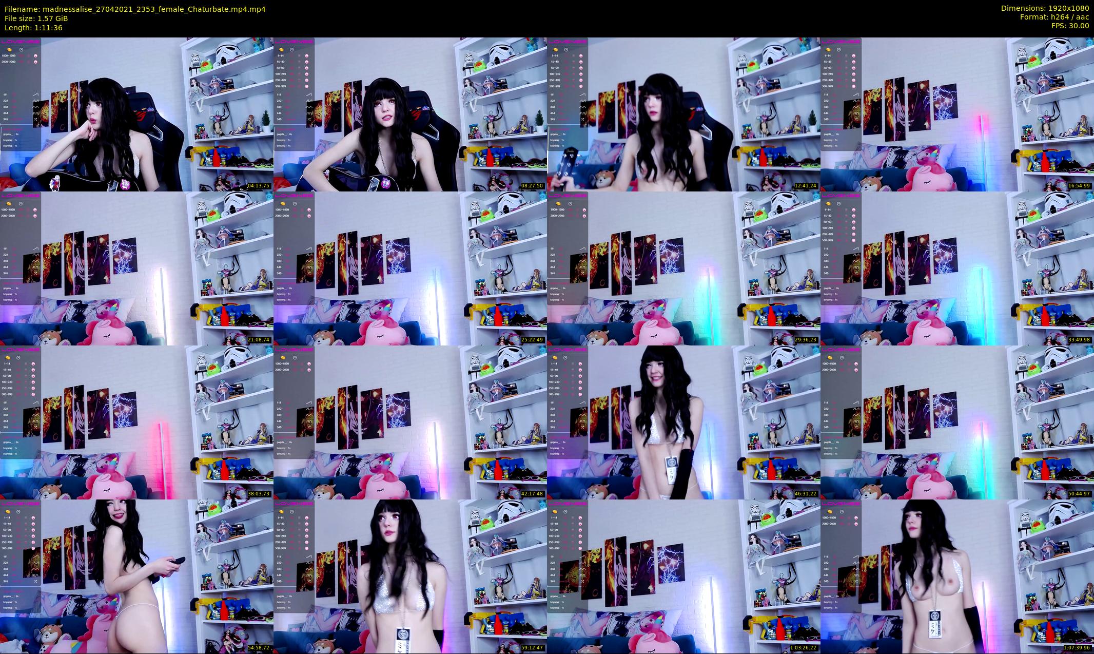 madnessalise — 72 minute Chaturbate female cam show recording, 1080p, Apr 27, 2021