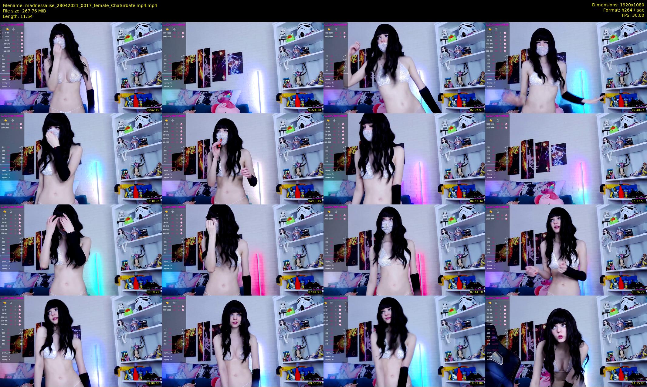 madnessalise — 12 minute Chaturbate female cam show recording, 1080p, Apr 28, 2021