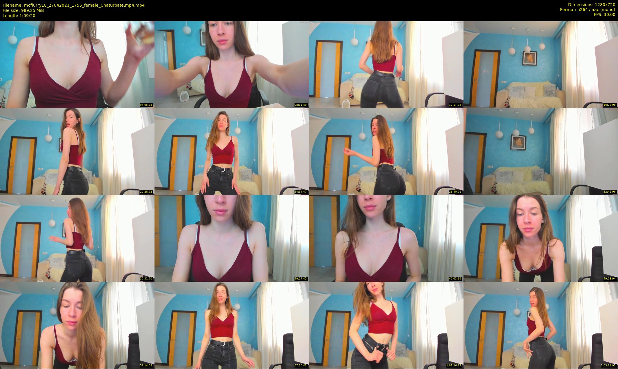 mcflurry18 — 70 minute Chaturbate female cam show recording, 720p, Apr 27, 2021