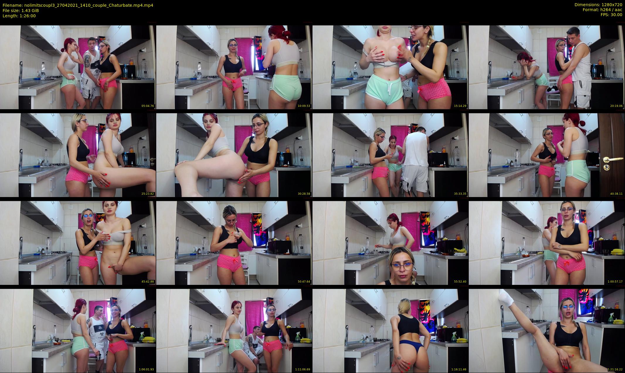 nolimitscoupl3 — 86 minute Chaturbate couple cam show recording, 720p, Apr 27, 2021