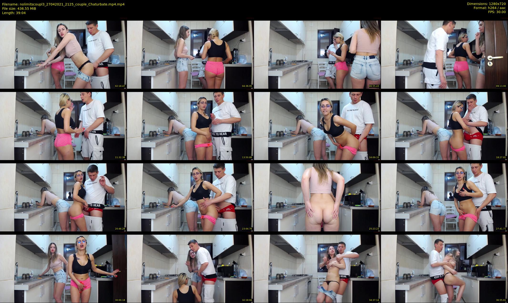 nolimitscoupl3 — 40 minute Chaturbate couple cam show recording, 720p, Apr 27, 2021