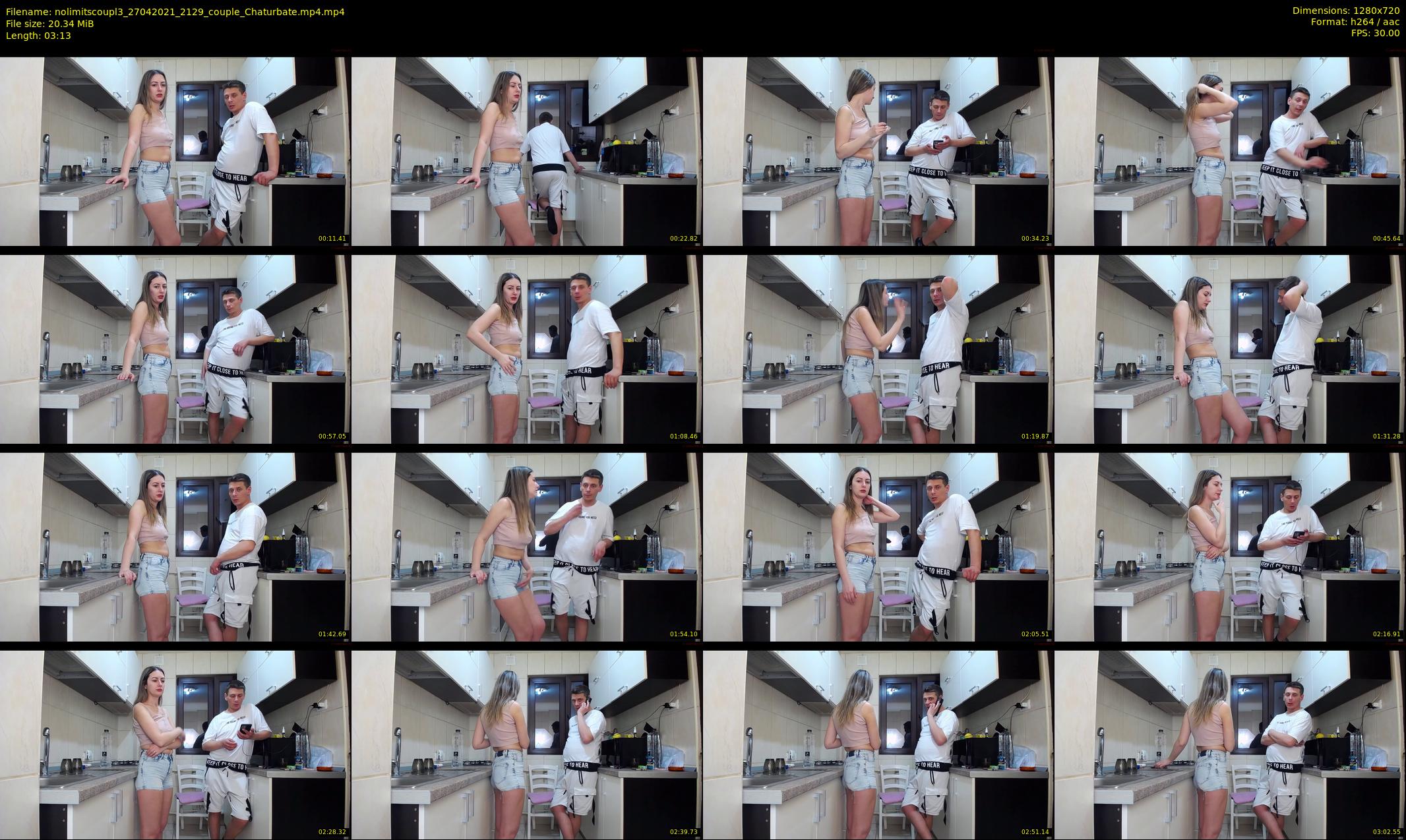 nolimitscoupl3 — 4 minute Chaturbate couple cam show recording, 720p, Apr 27, 2021