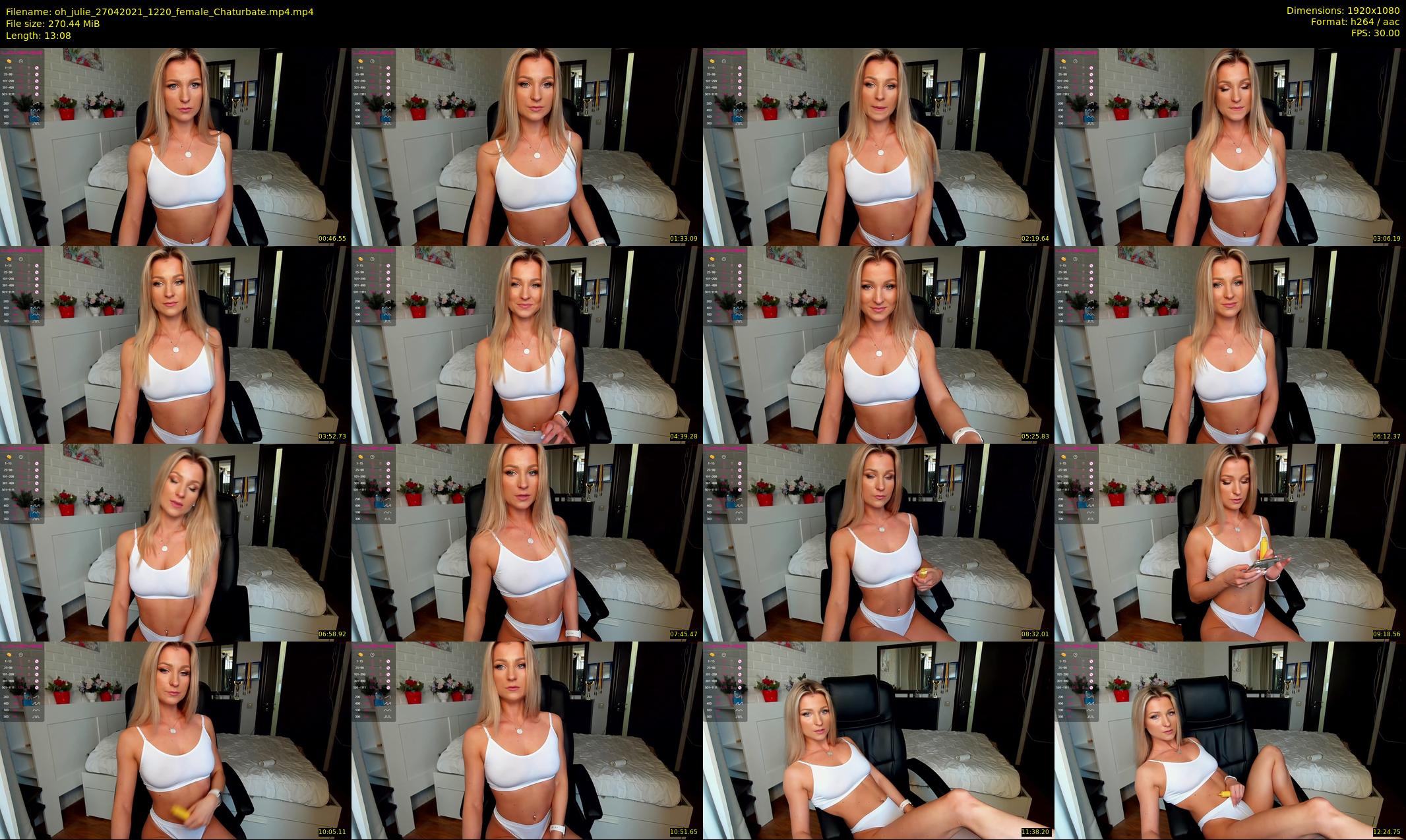 oh_julie — 14 minute Chaturbate female cam show recording, 1080p, Apr 27, 2021