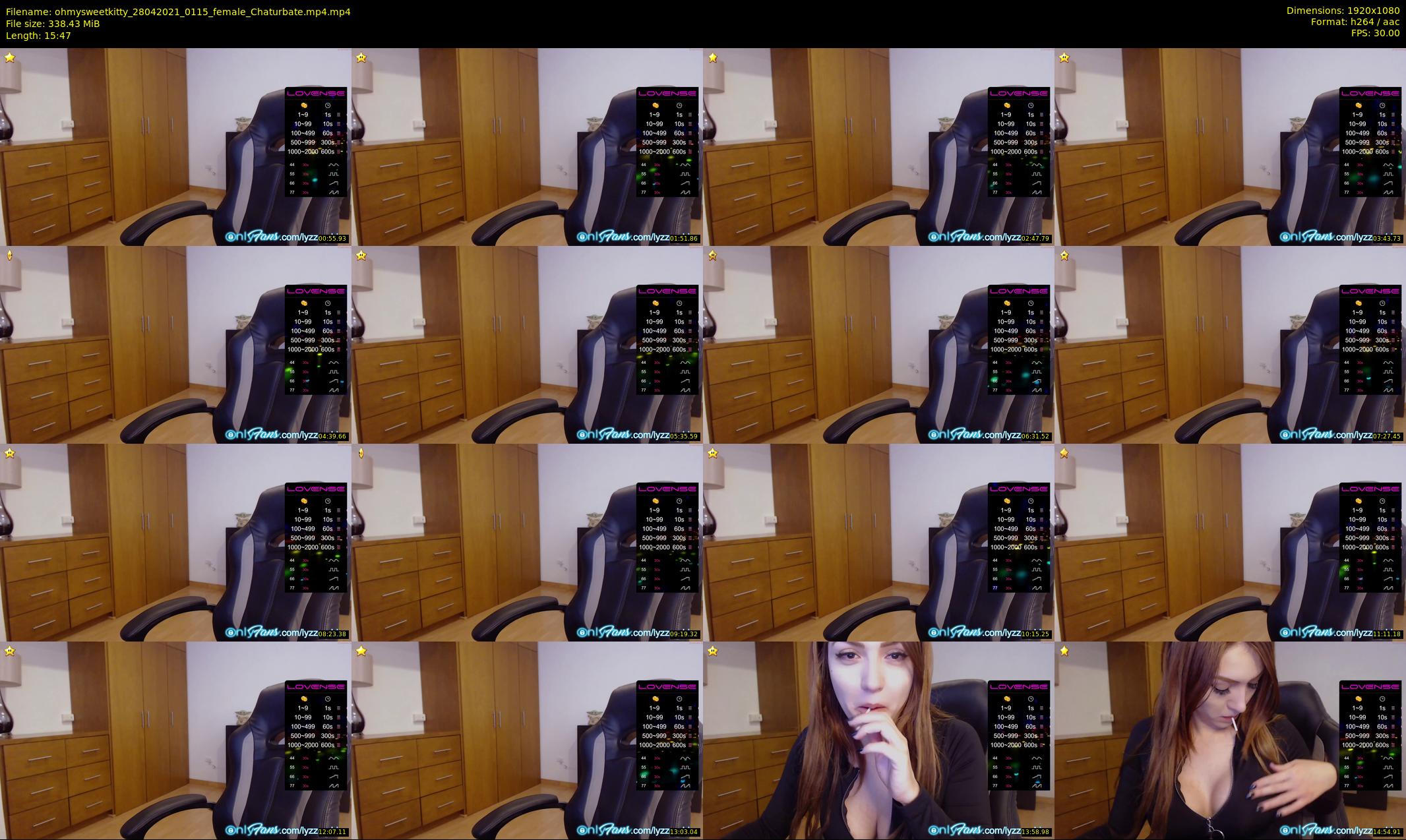 ohmysweetkitty — 16 minute Chaturbate female cam show recording, 1080p, Apr 28, 2021