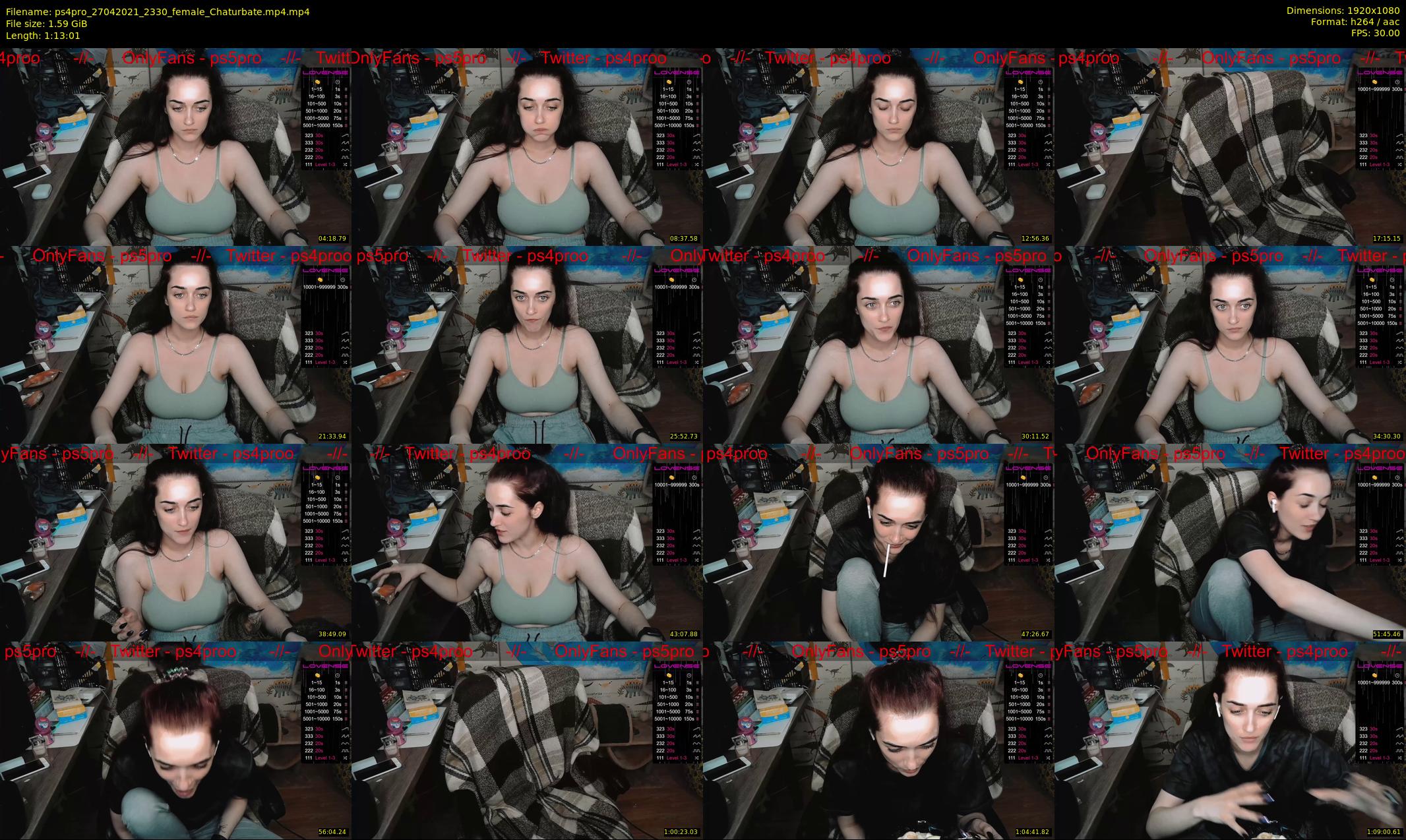ps4pro — 74 minute Chaturbate female cam show recording, 1080p, Apr 27, 2021