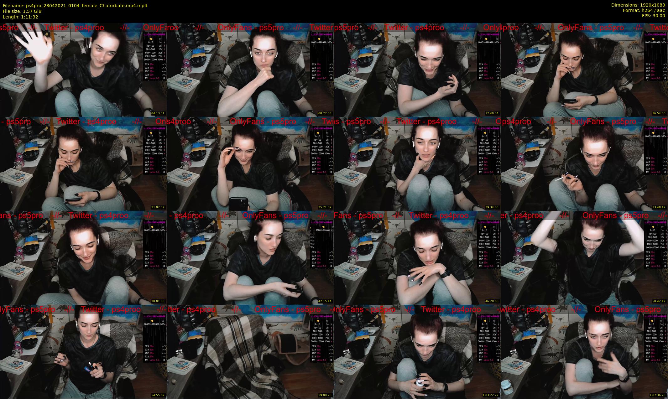 ps4pro — 72 minute Chaturbate female cam show recording, 1080p, Apr 28, 2021