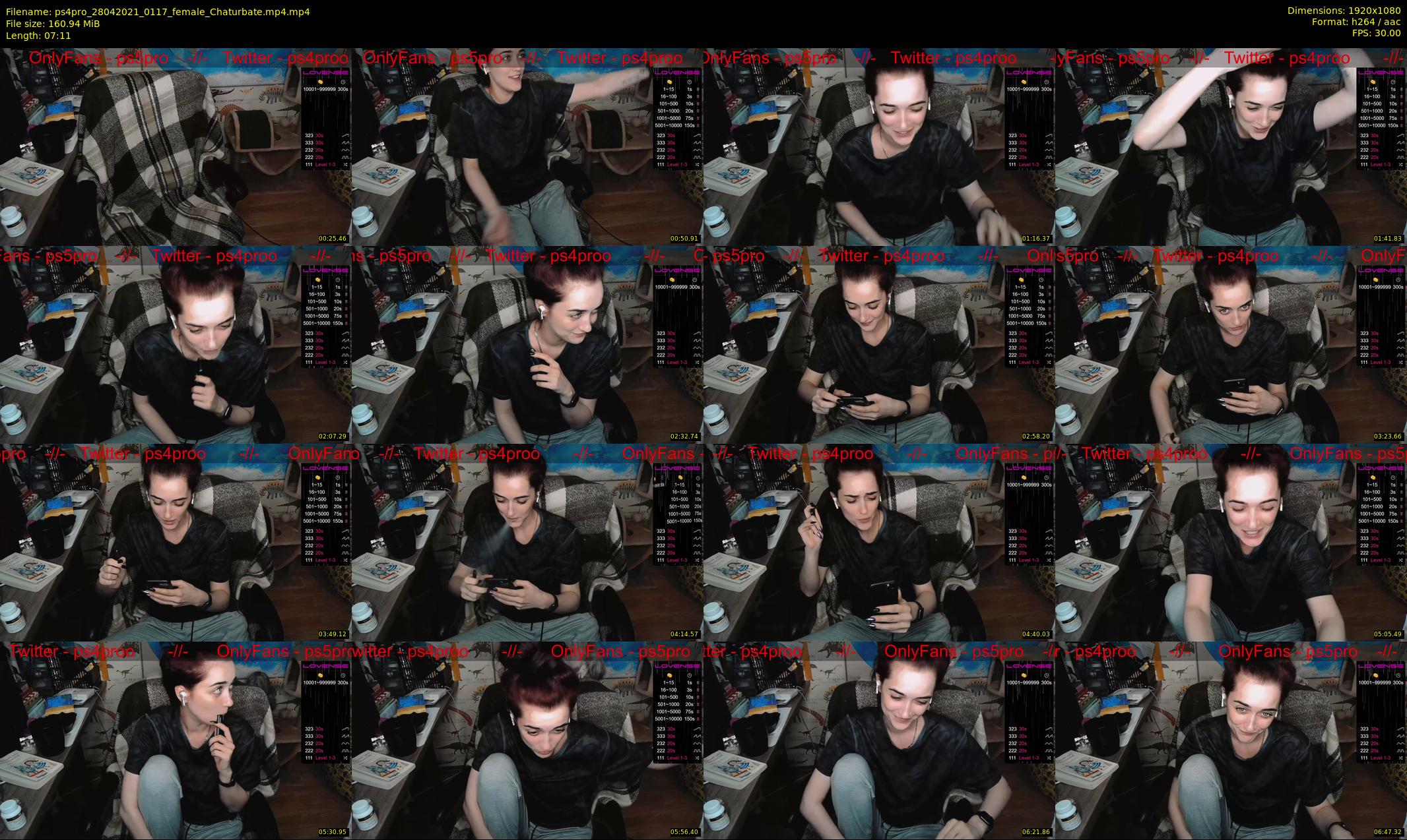 ps4pro — 8 minute Chaturbate female cam show recording, 1080p, Apr 28, 2021