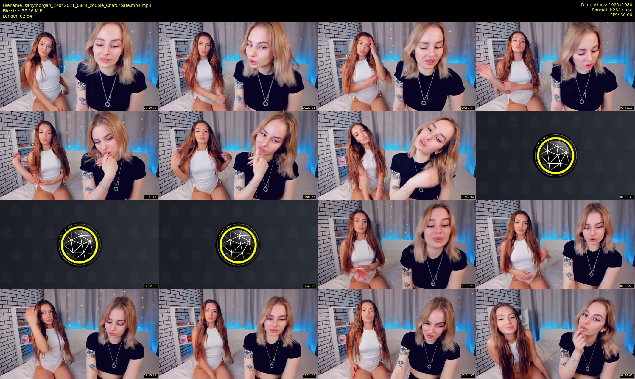 sanymorgan — 3 minute Chaturbate couple cam show recording, 1080p, Apr 27, 2021