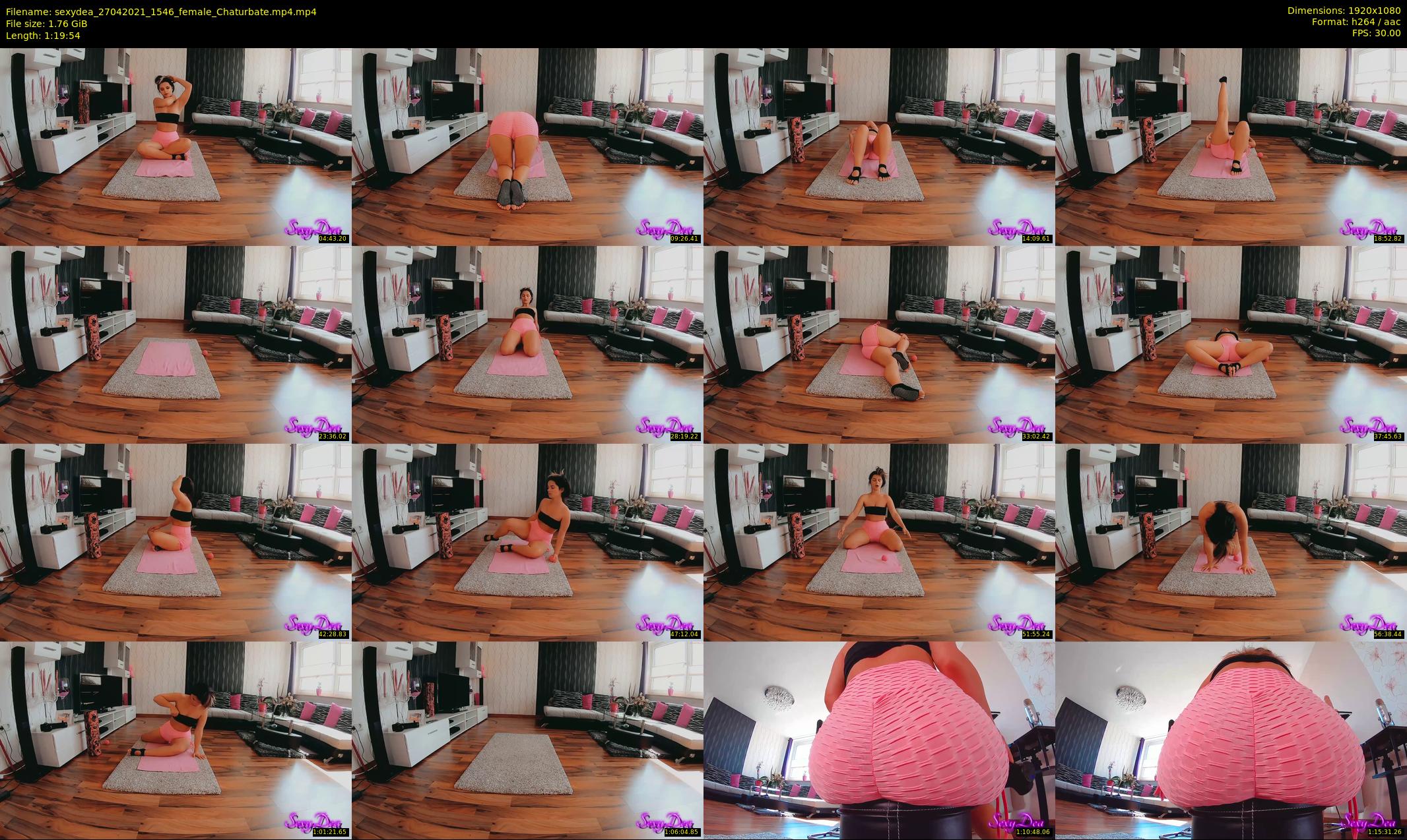 sexydea — 80 minute Chaturbate female cam show recording, 1080p, Apr 27, 2021