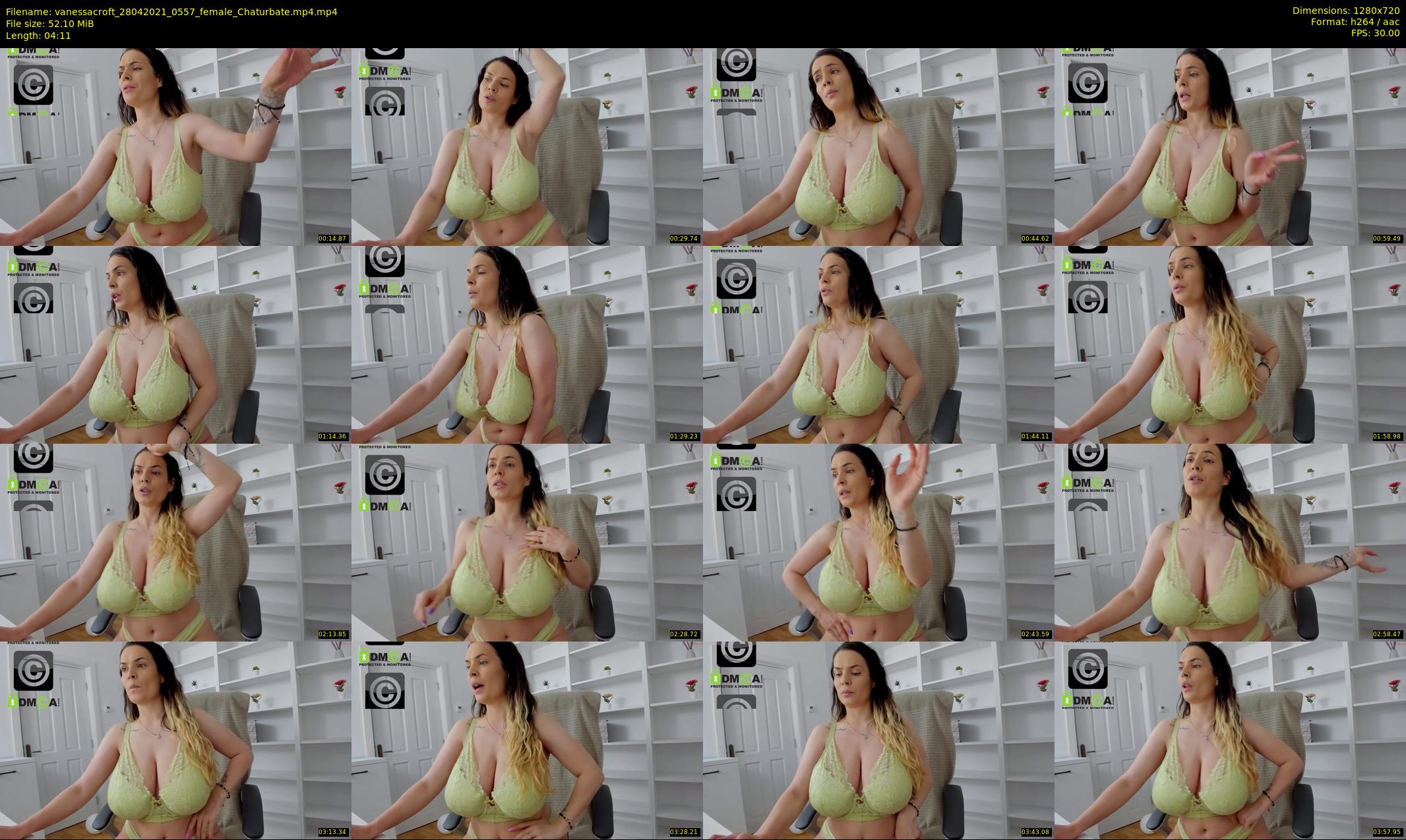 vanessacroft — 5 minute Chaturbate female cam show recording, 720p, Apr 28, 2021