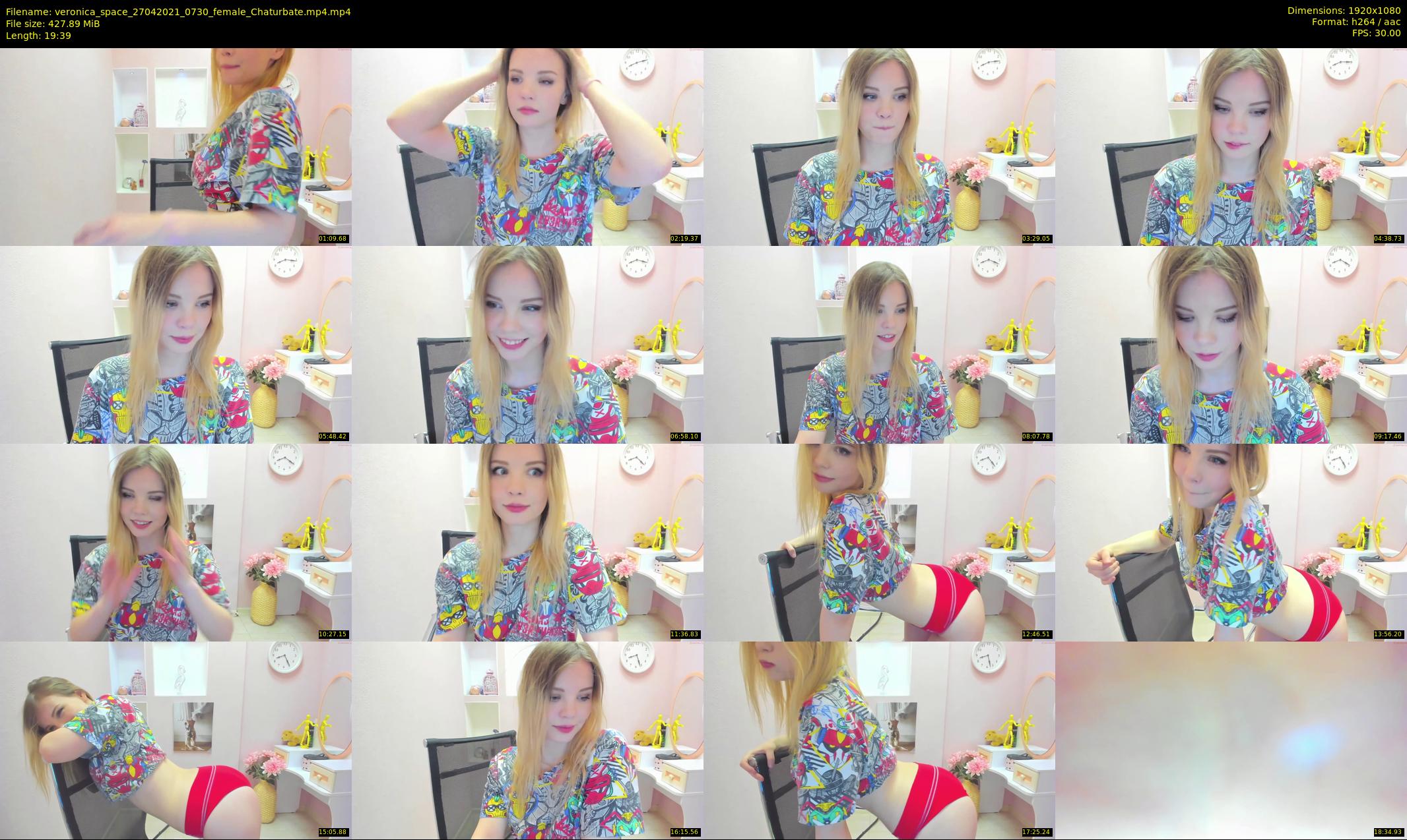 veronica_space — 20 minute Chaturbate female cam show recording, 1080p, Apr 27, 2021